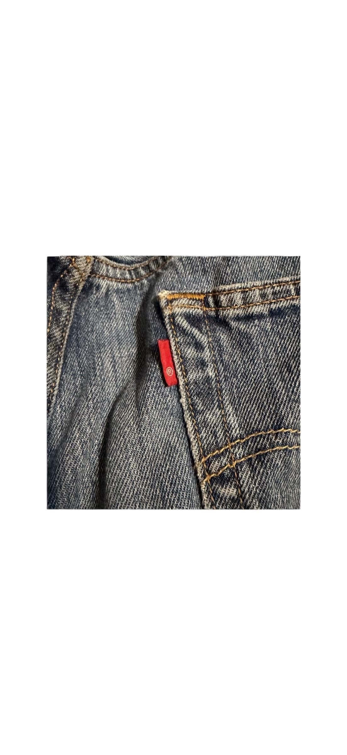 Vintage Levi’s 501 Jeans 36x30 Button Fly USA Paper Patch Red Tab - Thumbnail 6