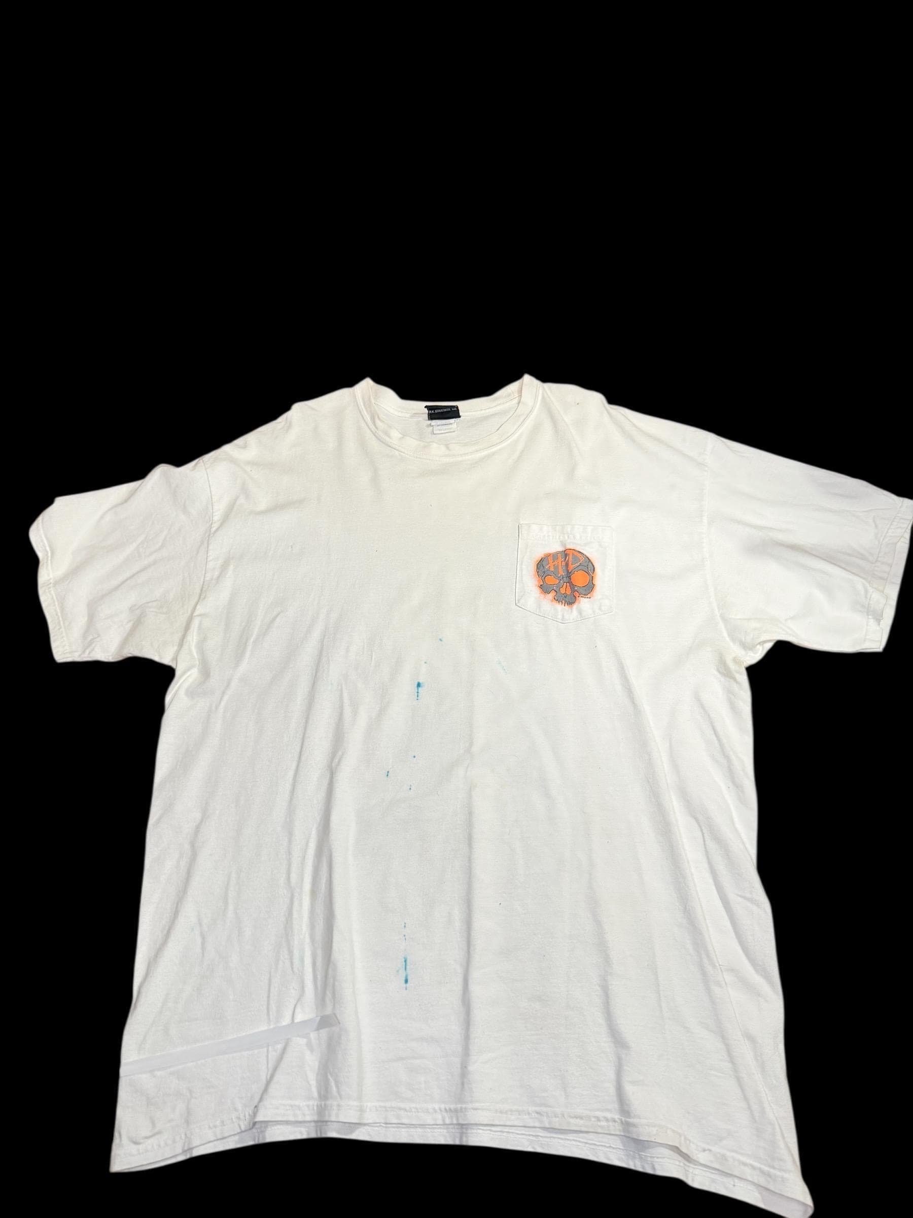 Harley Davidson Austin Texas Cowboy T Shirt XXL White Pocket Tee - Image 1