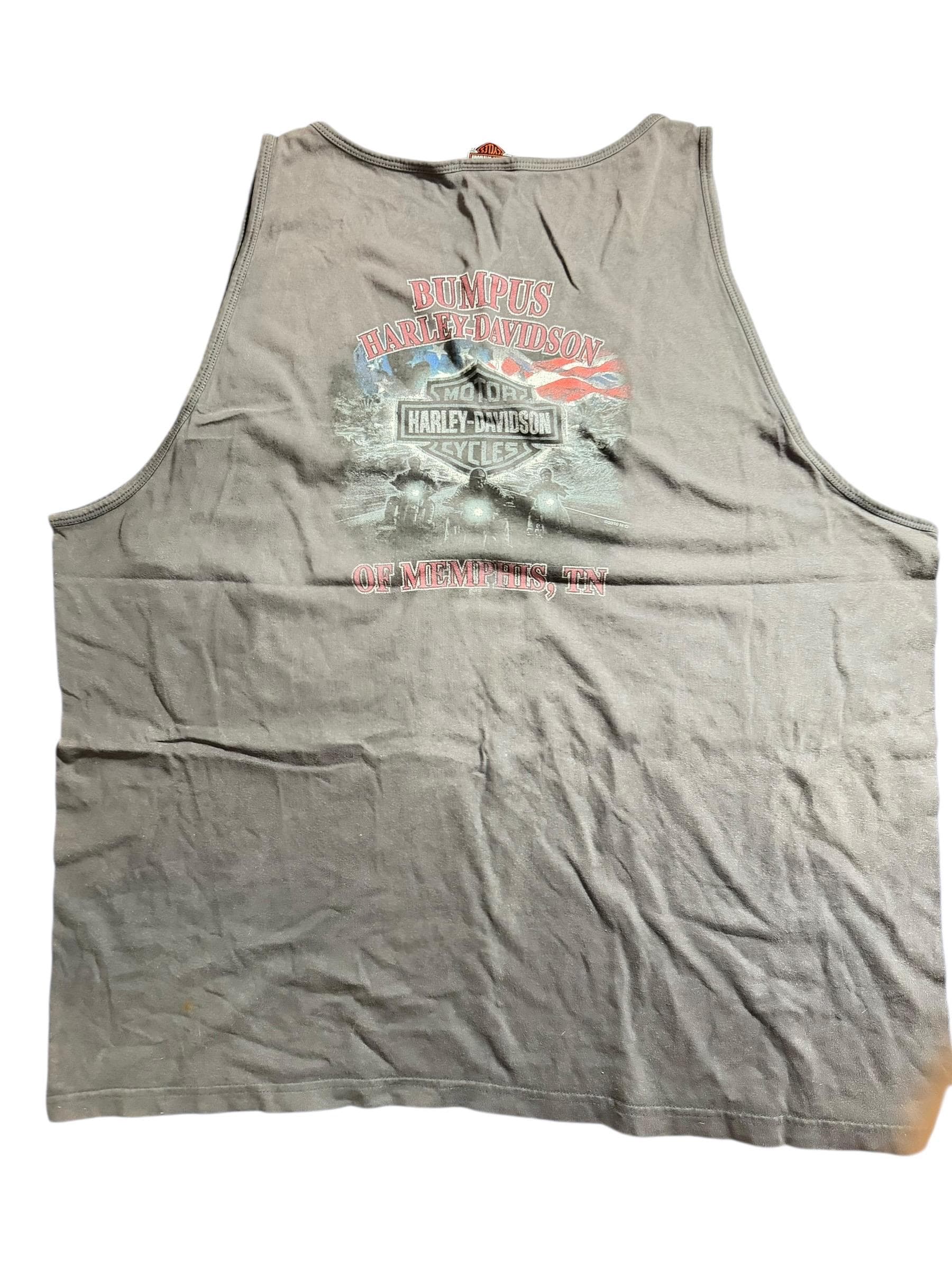 Harley-Davidson Bumpus Memphis TN Tank Top Men’s XL Eagle Dealer Shirt - Thumbnail 2