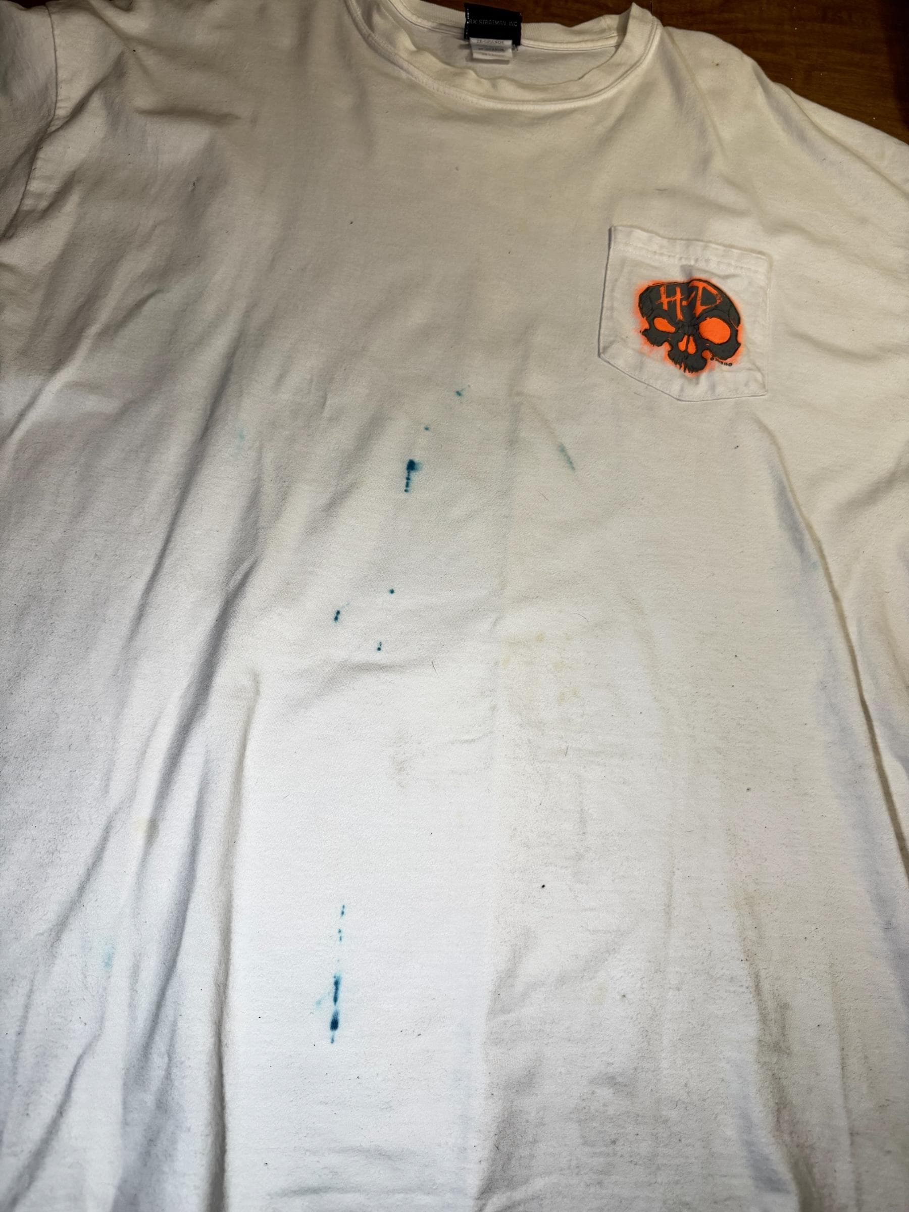 Harley Davidson Austin Texas Cowboy T Shirt XXL White Pocket Tee - Thumbnail 7