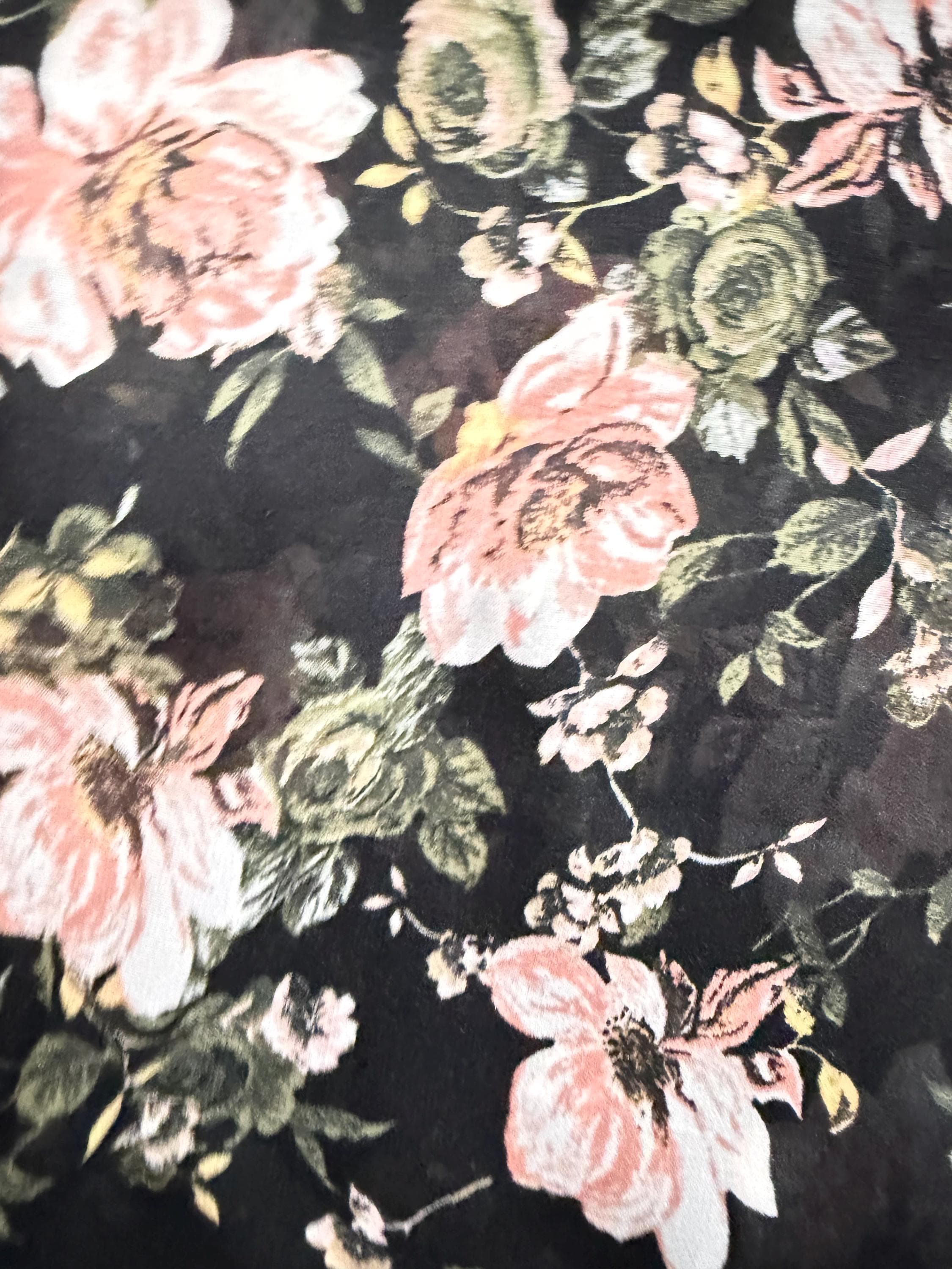 Truth Black Floral Maxi Dress Womens Size Small Made in India - Thumbnail 5