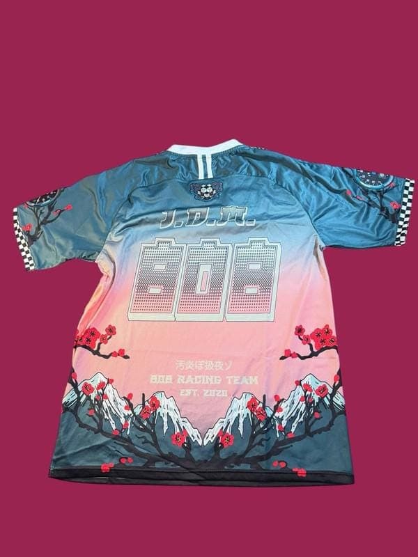 808 Exclusives JDM Racing Team Cherry Blossom 240SX Drift Jersey XL - Thumbnail 2