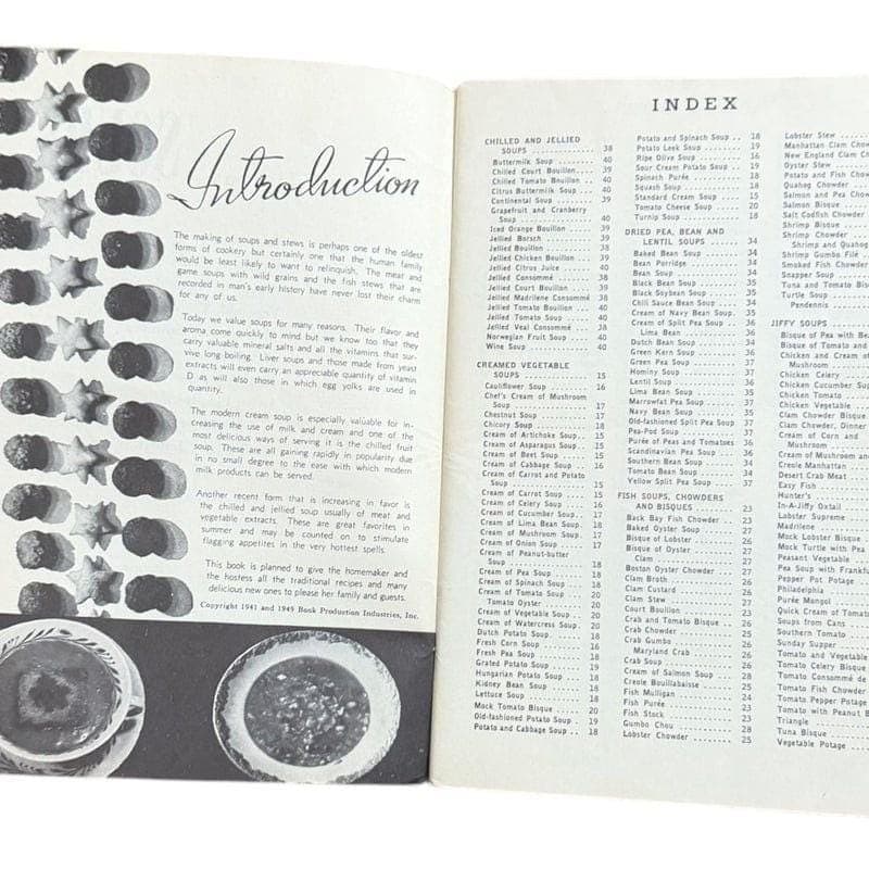 Vintage 1950 250 Delicious Soup Recipes Cookbook Culinary Arts Institute - Thumbnail 4