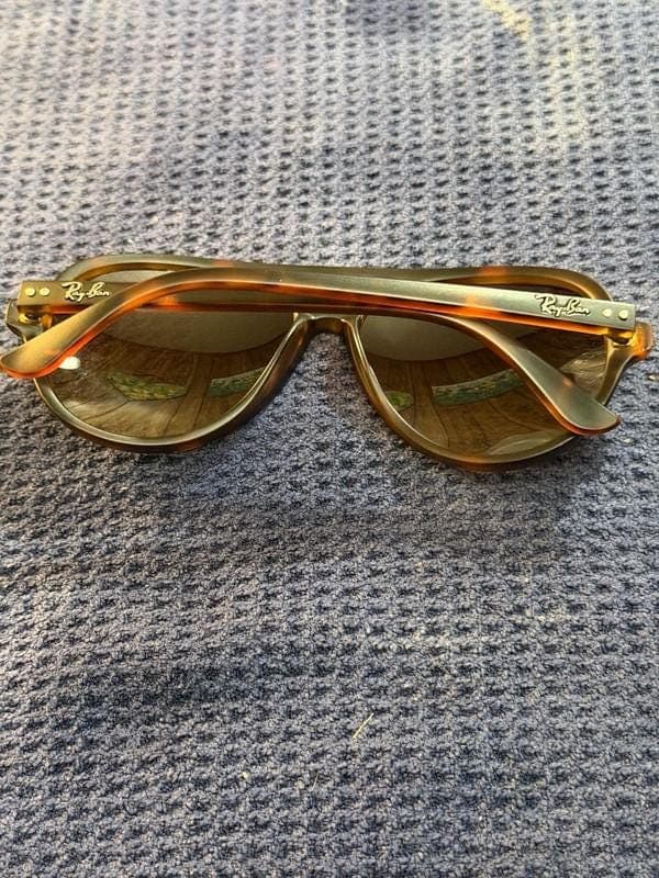 New Ray-Ban RB4125 CATS 5000 Polarized Tortoise Aviator Sunglasses 59mm Made Italy - Thumbnail 7