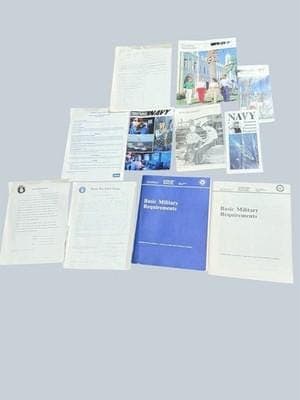 1986 US Navy NAVEDTRA Manuals Recruiting & Sea Cadet Lot - Image 1