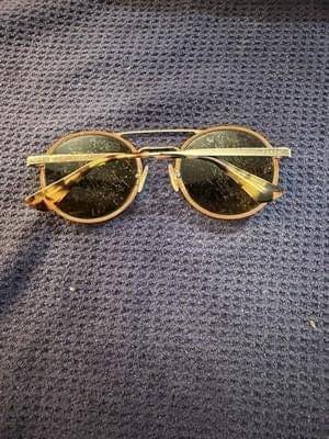 Prada SPR 51S Cinema Round Double Bridge Sunglasses Tortoise Gold VHS-2D2 54mm - Thumbnail 3