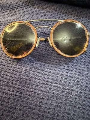 Prada SPR 51S Cinema Round Double Bridge Sunglasses Tortoise Gold VHS-2D2 54mm - Thumbnail 6