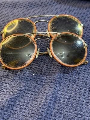 Prada SPR 51S Cinema Round Double Bridge Sunglasses Tortoise Gold VHS-2D2 54mm - Thumbnail 8