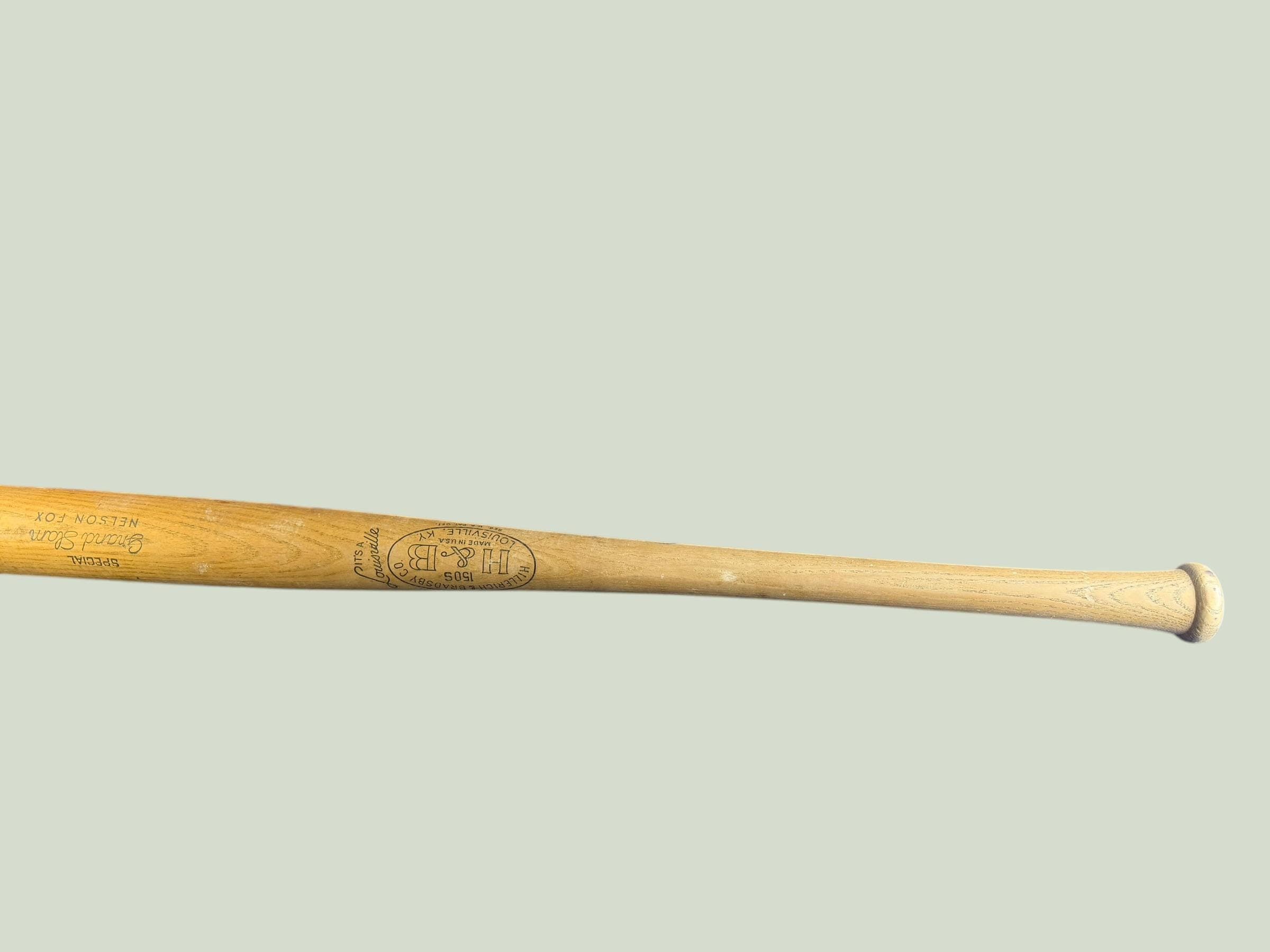Vintage Nellie Nelson Fox H&B 150S Grand Slam Louisville Slugger Baseball Bat HOF - Thumbnail 7