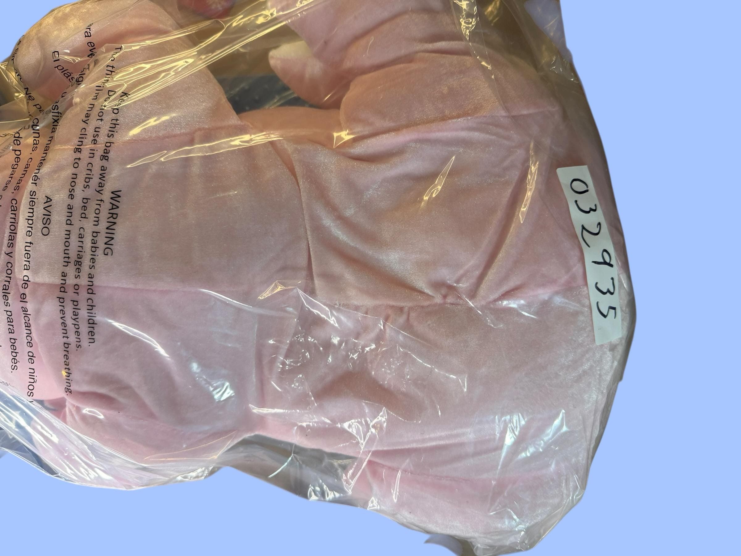 Vintage Nanco Pink Pig Plush Stuffed Animal Velvet Big Eyes with Tags - Thumbnail 7