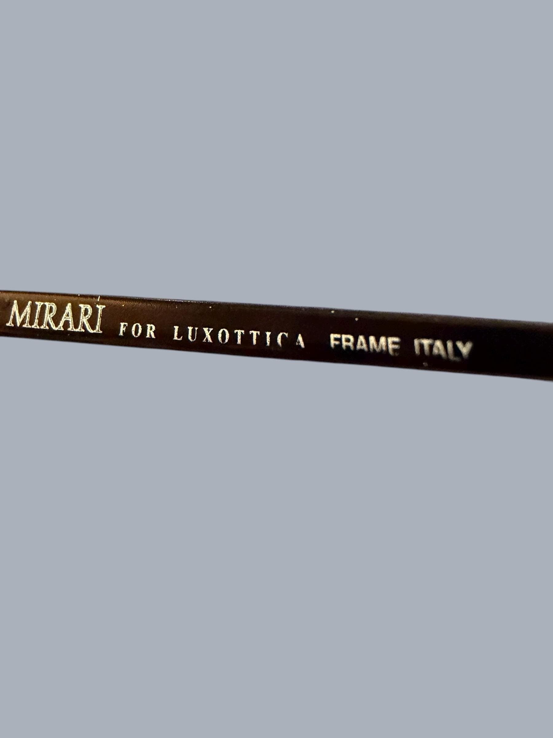 Vintage Mirari for Luxottica Oval Eyeglass Frames 5548 4006 50[]19 135 Italy - Thumbnail 5