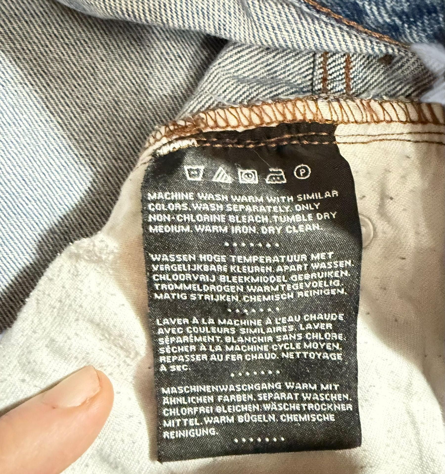 Vintage Harley Davidson Denim Jeans 38x36 Y2K - Thumbnail 5