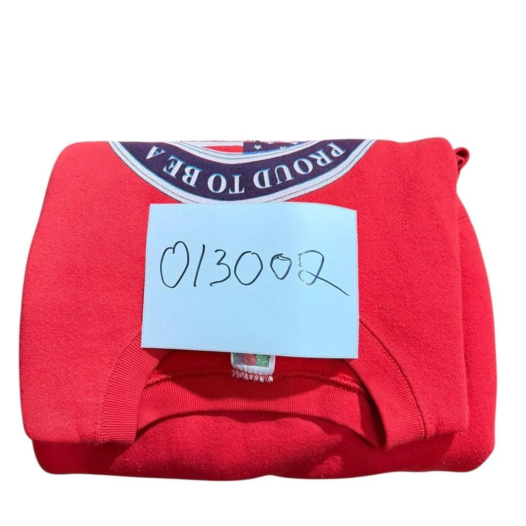 Vintage 90s Calhoun Middle School Chieftains Graphic Sweatshirt XXL Red - Thumbnail 7