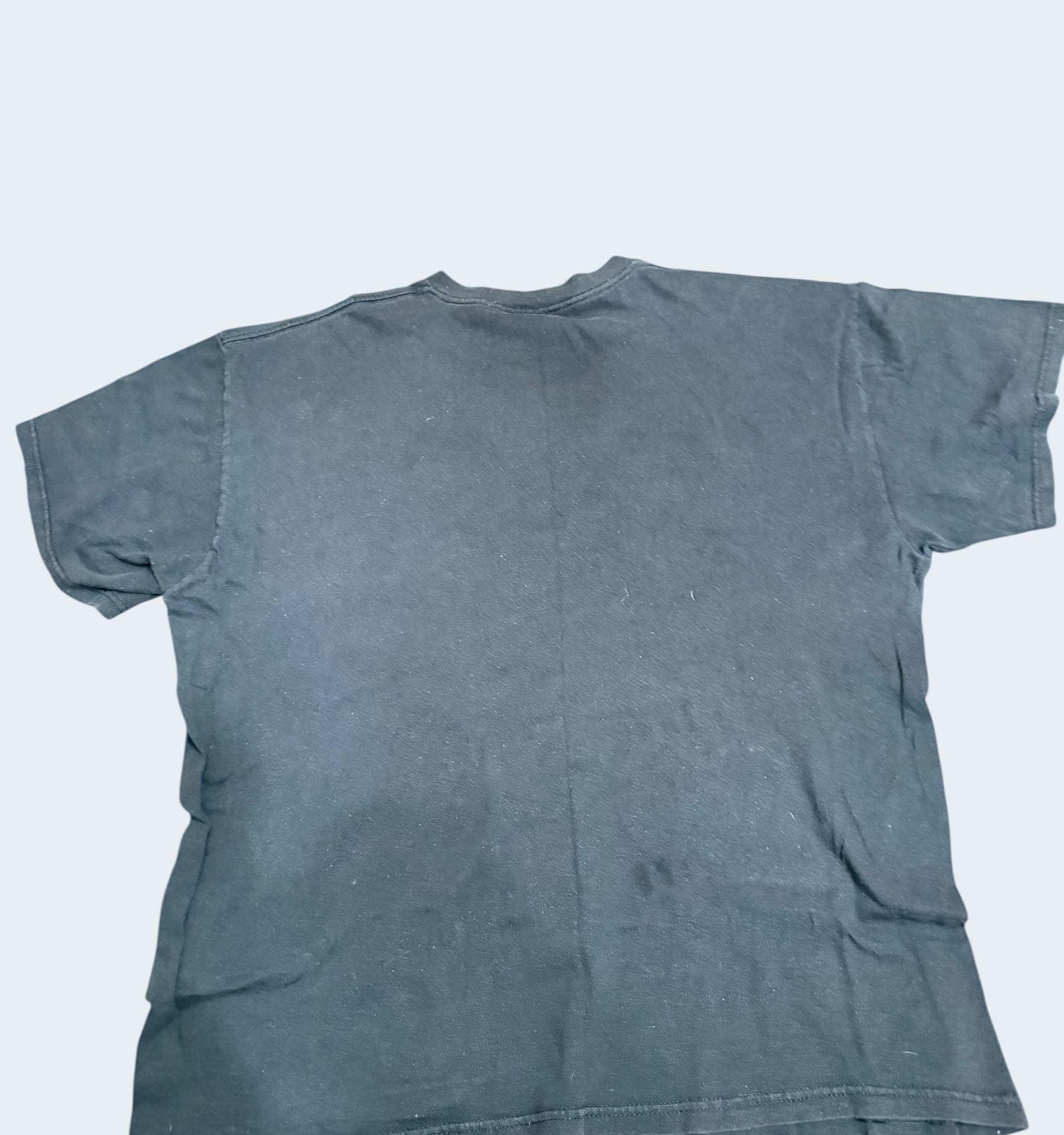 Vintage 2009 Zion Rootswear Johnny Cash Middle Finger Graphic T-Shirt 2X - Thumbnail 2