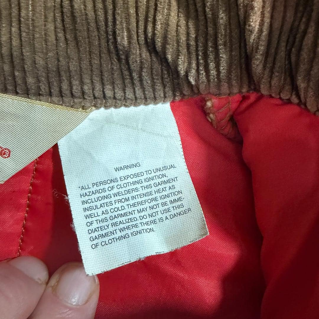 Vintage Walls Blizzard-Pruf Insulated Work Jacket Brown Duck Canvas M - Thumbnail 4