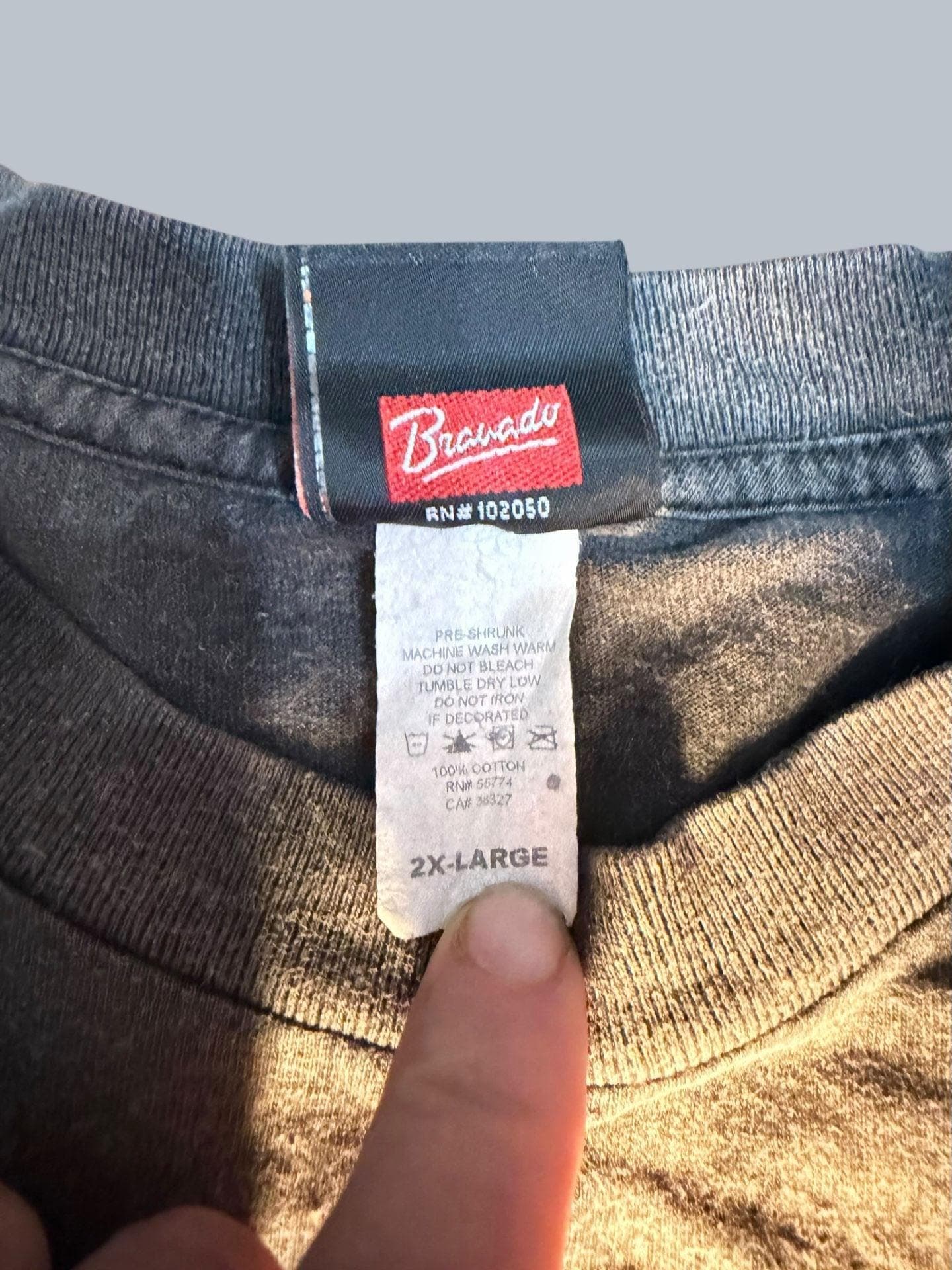 Vintage Harley-Davidson Glacier Kalispell Montana Stonewash T-Shirt 2XL - Thumbnail 3