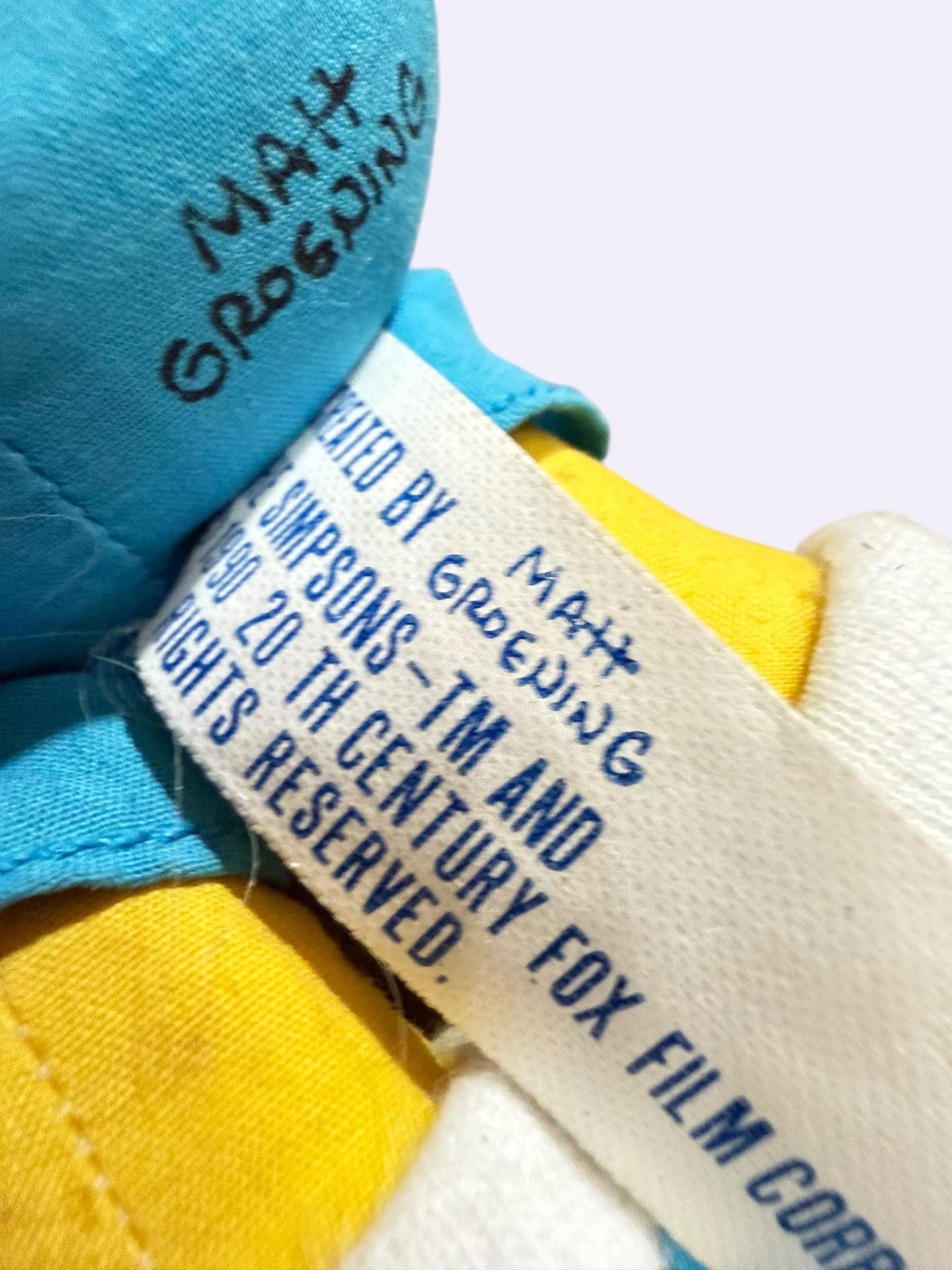 Vintage 1990 Bart Simpson Aye Caramba Plush Suction Cups Dan-Dee Simpsons - Thumbnail 4