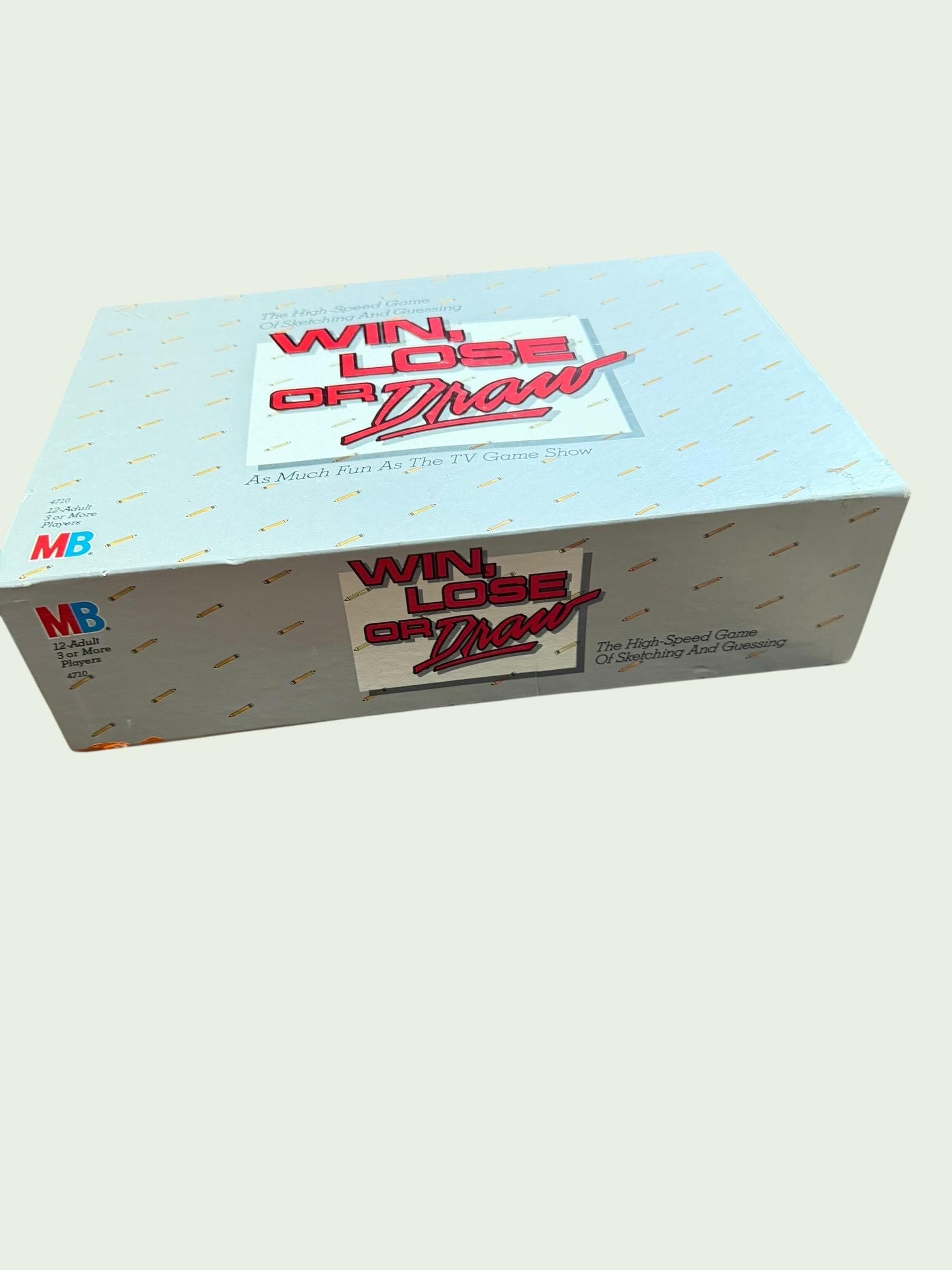 1987 Win Lose or Draw Board Game Milton Bradley 80s Party Game Complete - Thumbnail 2