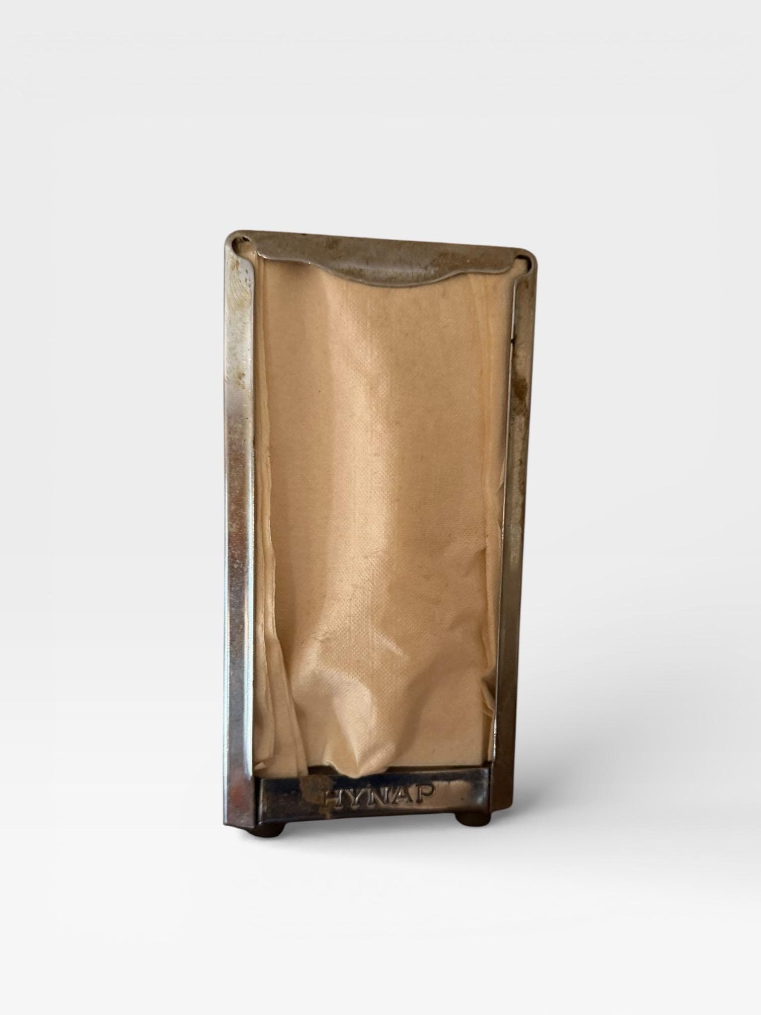 Vintage Hynap Chrome Napkin Dispenser Tabletop Diner Restaurant Retro 1950s - Image 1