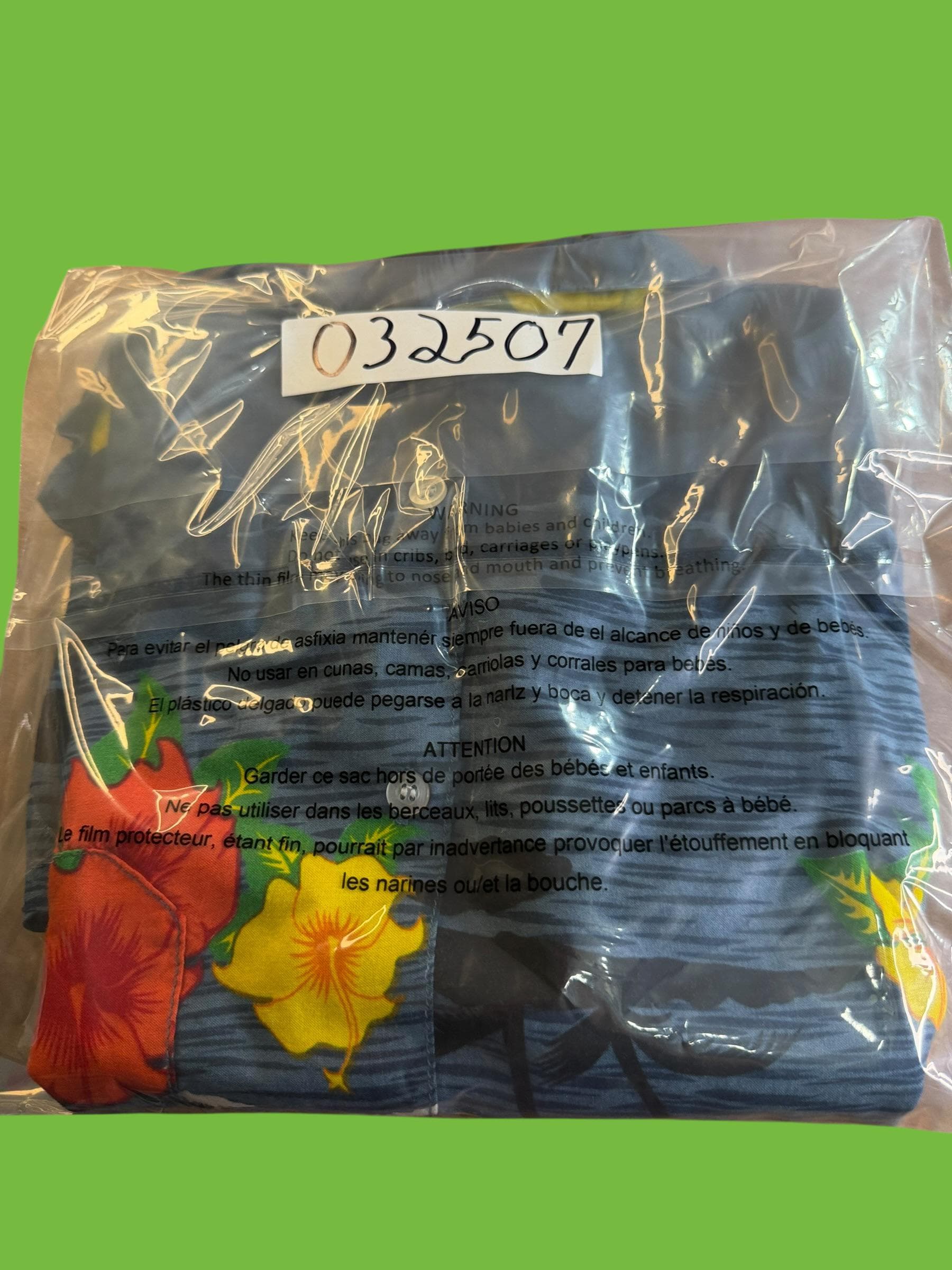 Kowah Hawaiian Shirt XL Blue Tropical Sunset Palm Tree Hibiscus Rayon Aloha - Thumbnail 6