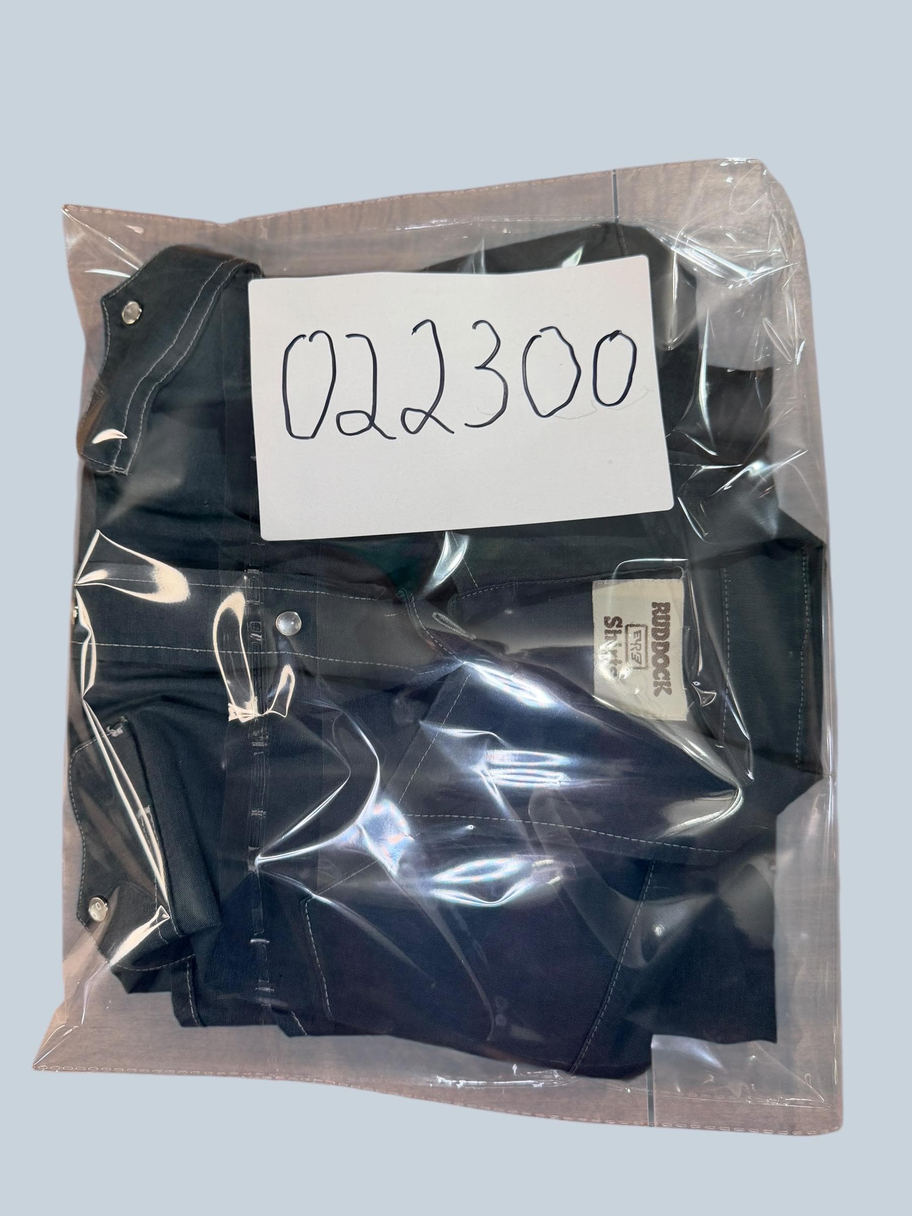 Vintage Ruddock Bros Western Pearl Snap Shirt Mens L Teal 70s USA - Thumbnail 5