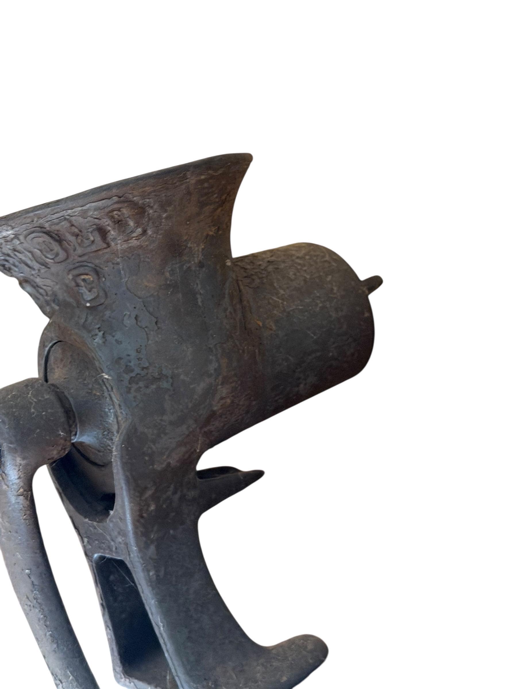 Vintage Enterprise No. 3 Cast Iron Meat Grinder Clamp On Farmhouse Decor - Thumbnail 3