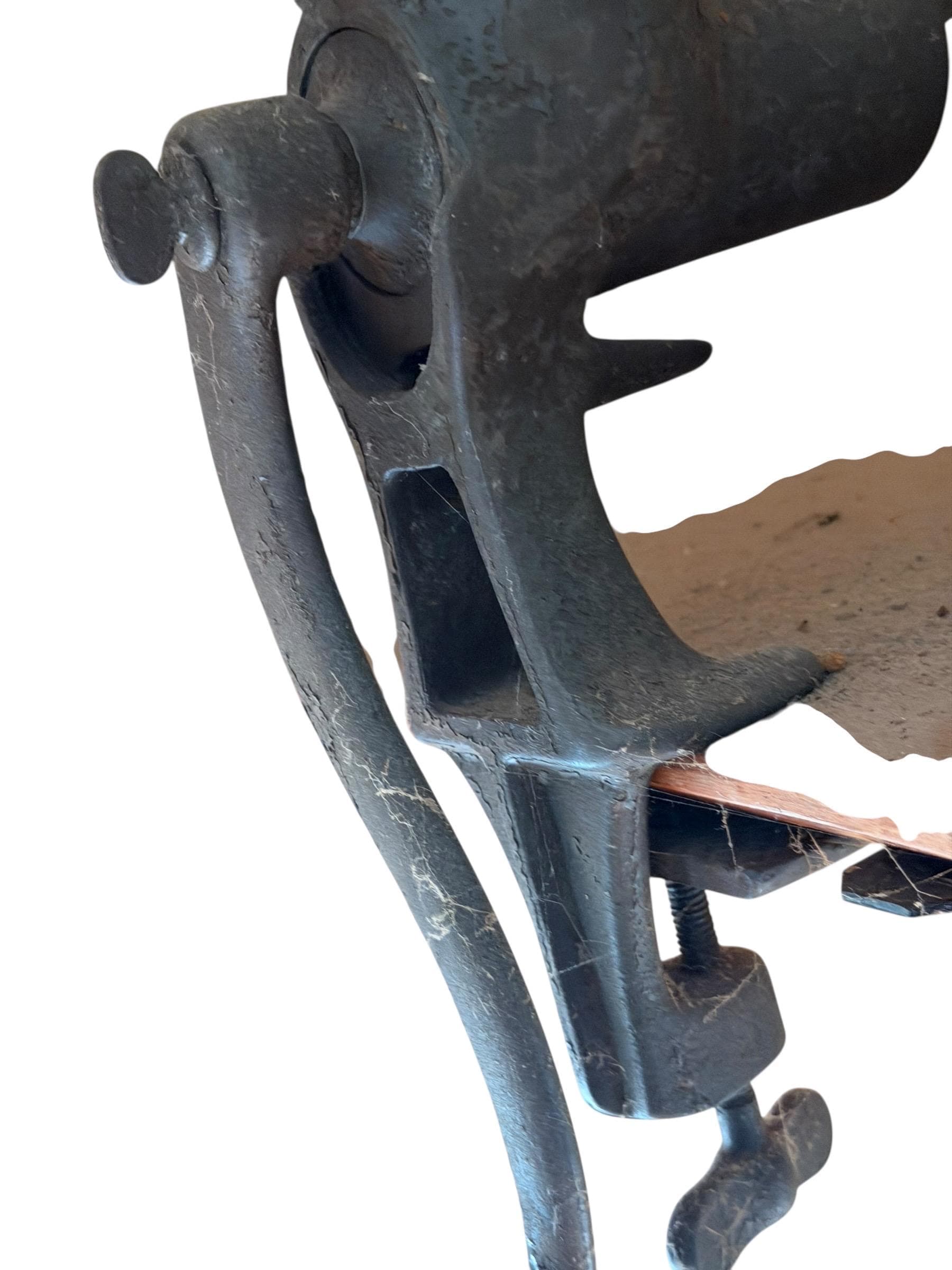 Vintage Enterprise No. 3 Cast Iron Meat Grinder Clamp On Farmhouse Decor - Thumbnail 4