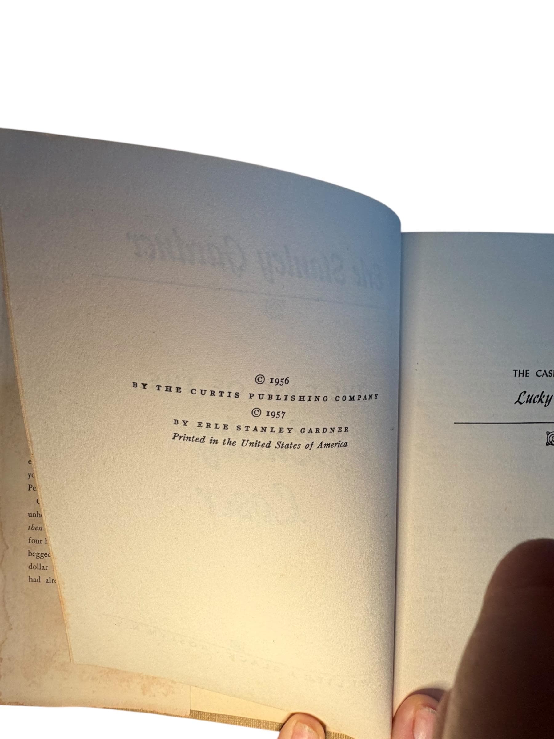 Vintage Perry Mason Mystery Book The Case of the Lucky Loser 1950s Hardcover - Thumbnail 6