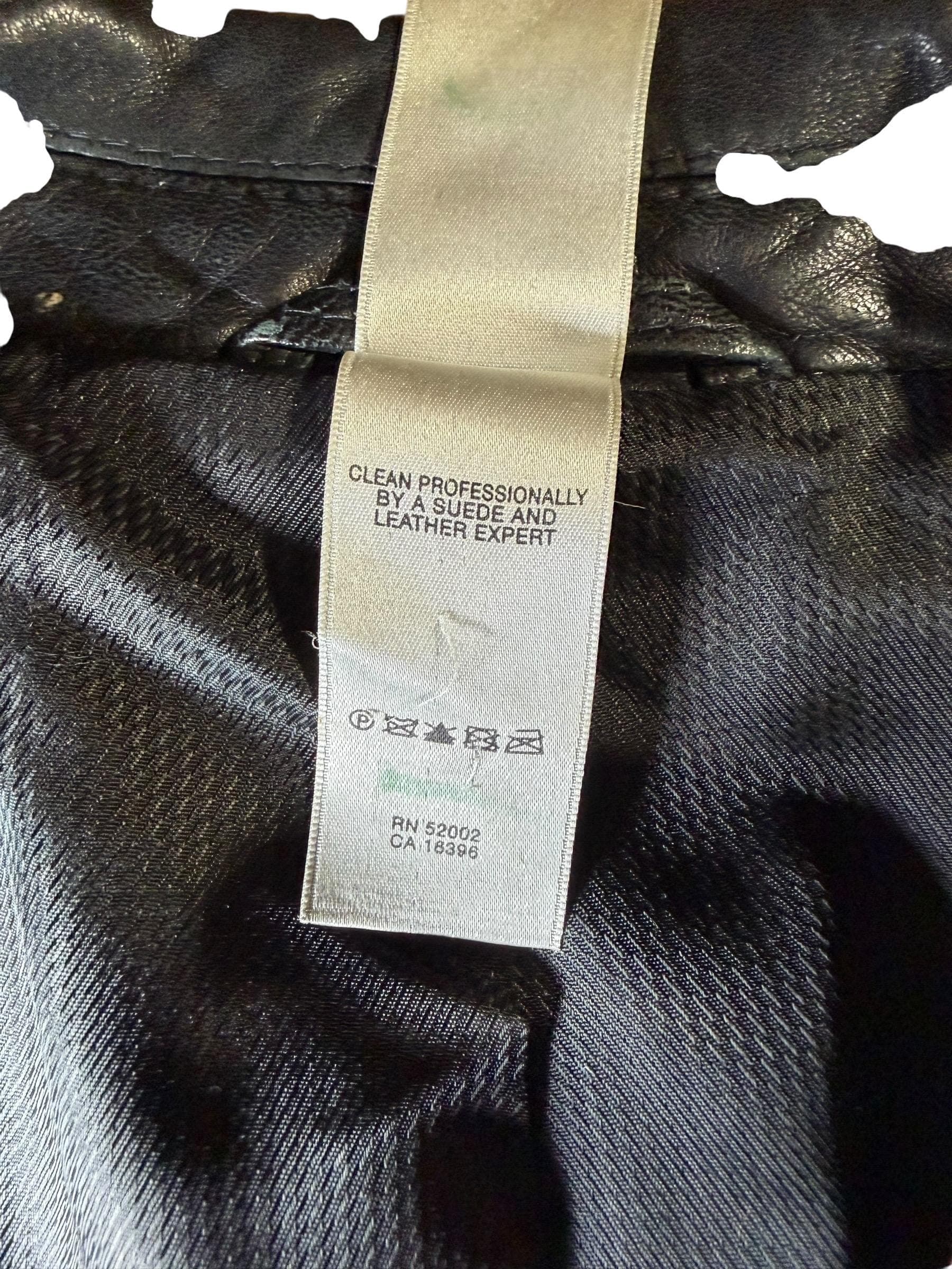 Claiborne Black Lamb Leather Blazer Men’s 42R Leather Sport Coat - Thumbnail 4