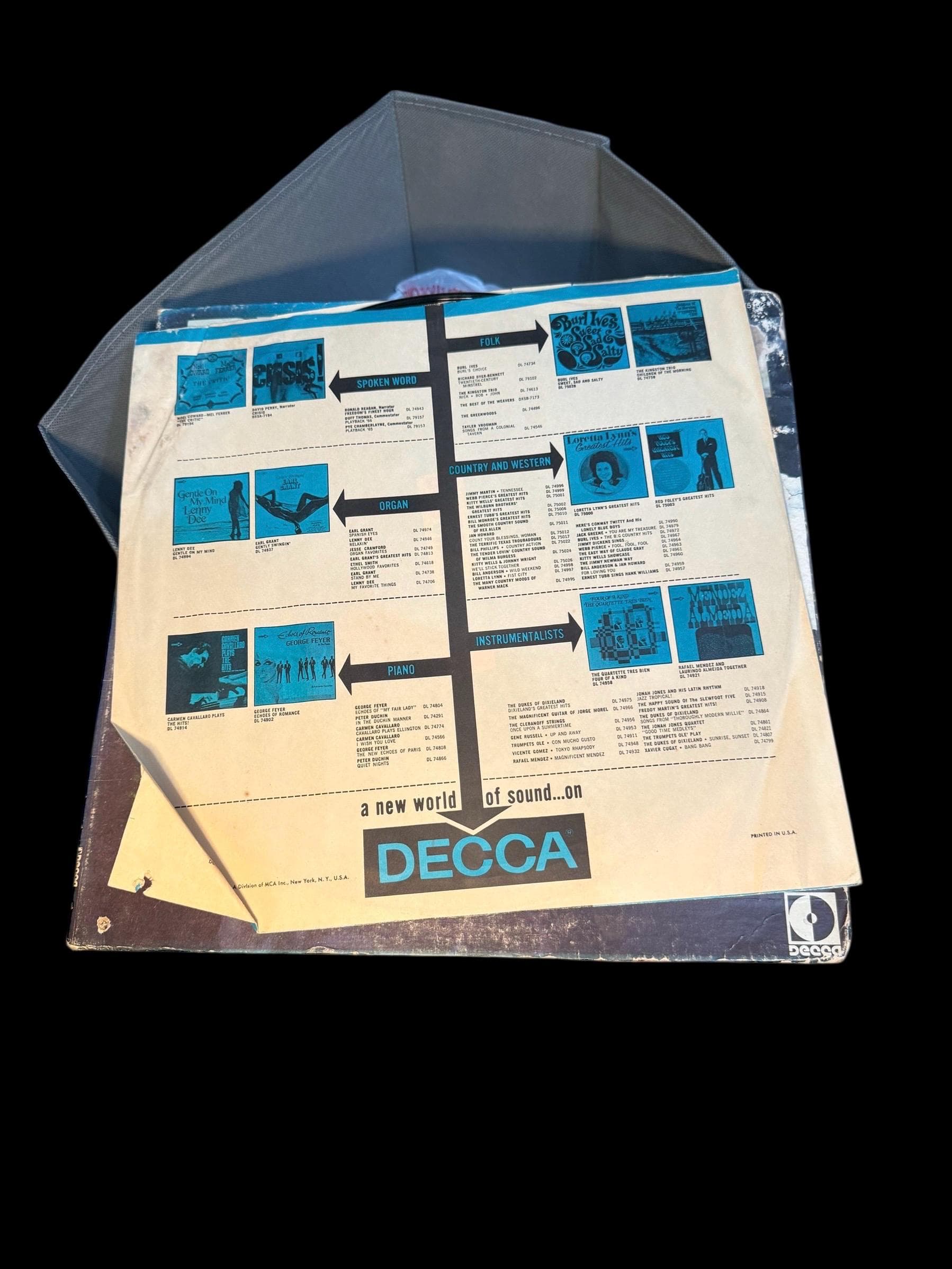 Vintage 1969 Rick Nelson In Concert Decca Vinyl LP Stereo Live Album - Thumbnail 4