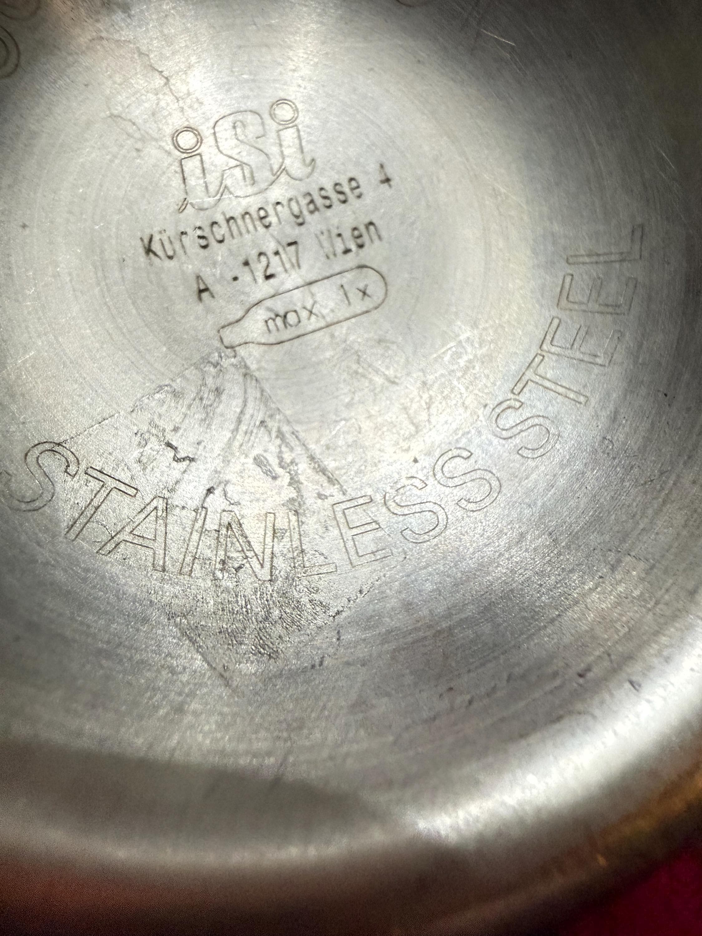 Vintage ISI Soda Siphon Stainless Steel Vienna Austria Barware - Thumbnail 4