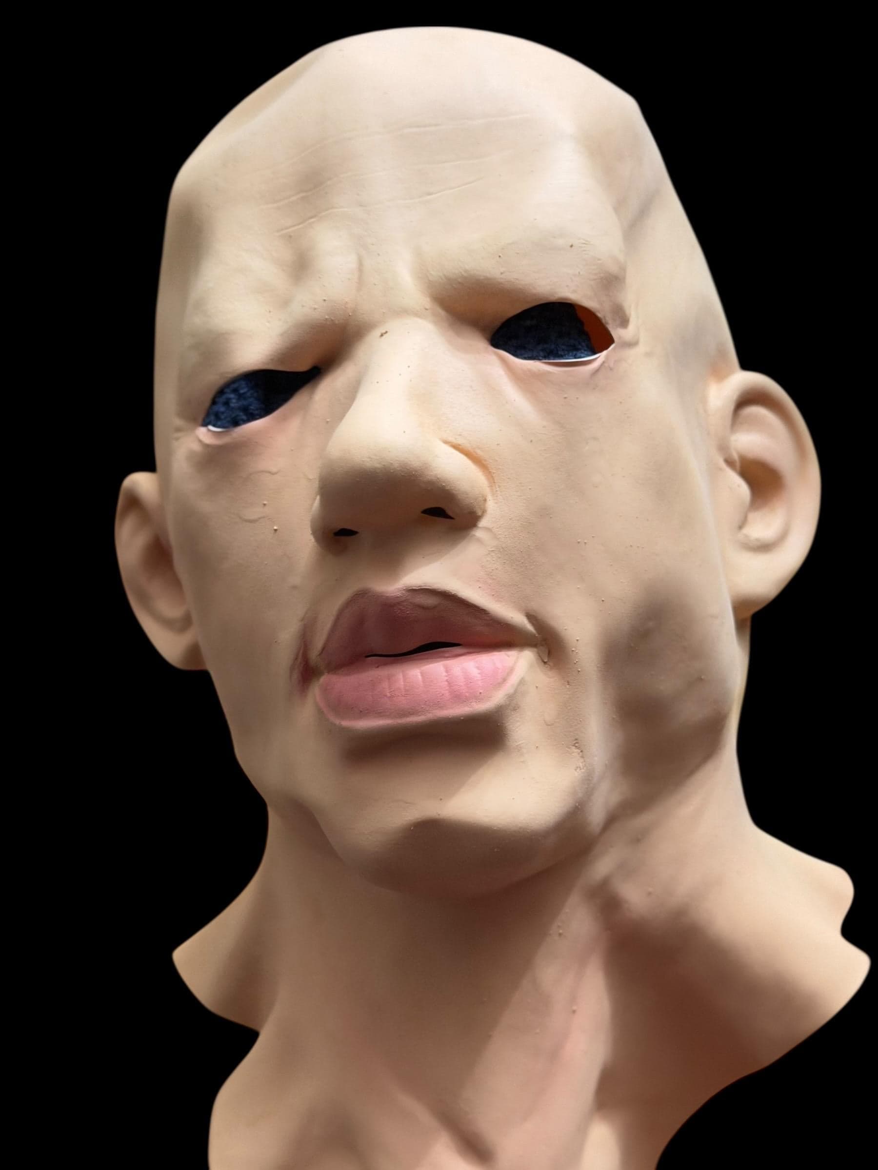 Latex Human Mask Blank Horror Prop SFX Face - Image 1