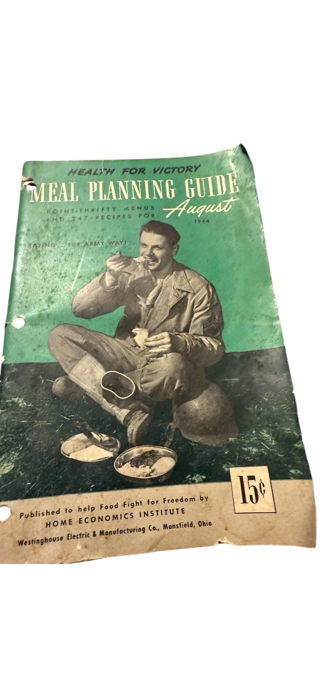WWII Health for Victory Meal Planning Guides June–Aug 1944 Lot (Westinghouse) - Image 1