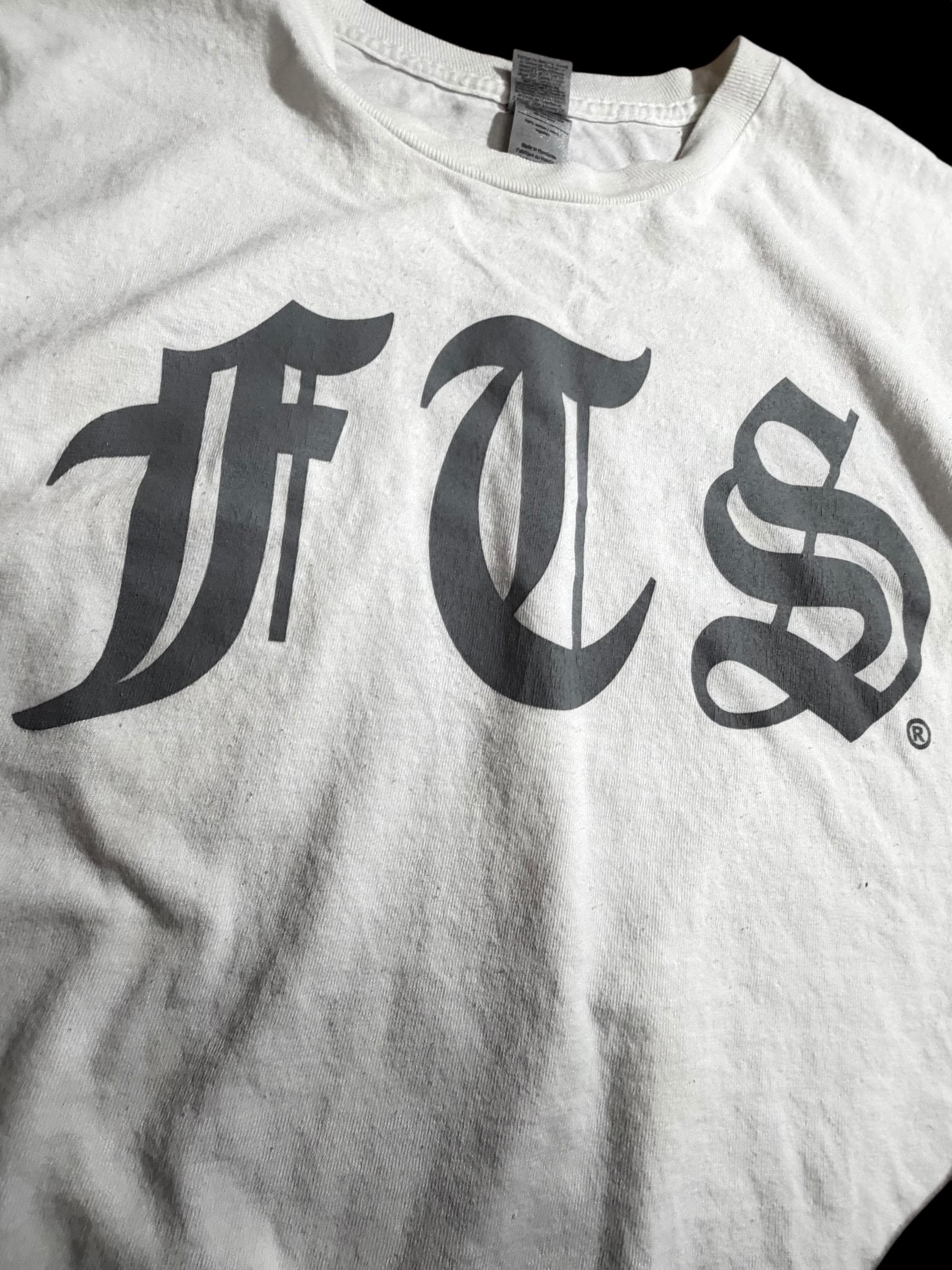 Full Throttle Saloon Sturgis SD Long Sleeve Shirt 2XL White Biker Skull FTS Motorcycle Rally Tee - Thumbnail 2