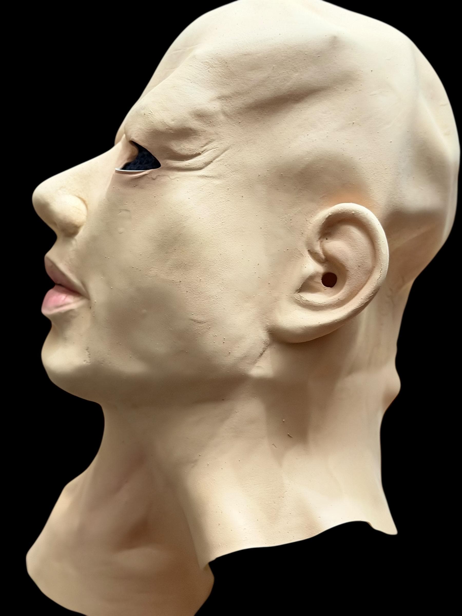 Latex Human Mask Blank Horror Prop SFX Face - Thumbnail 3