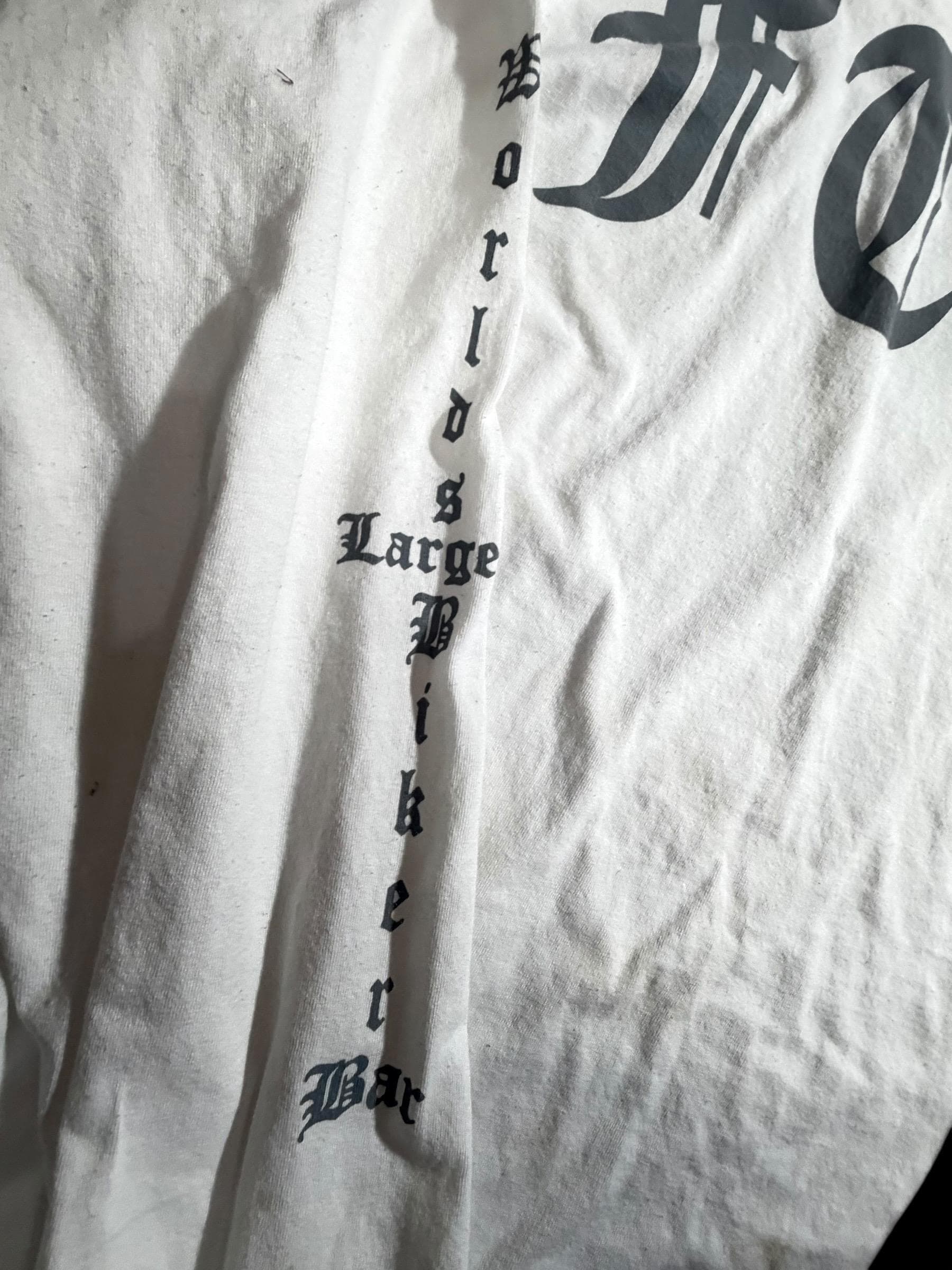 Full Throttle Saloon Sturgis SD Long Sleeve Shirt 2XL White Biker Skull FTS Motorcycle Rally Tee - Thumbnail 5