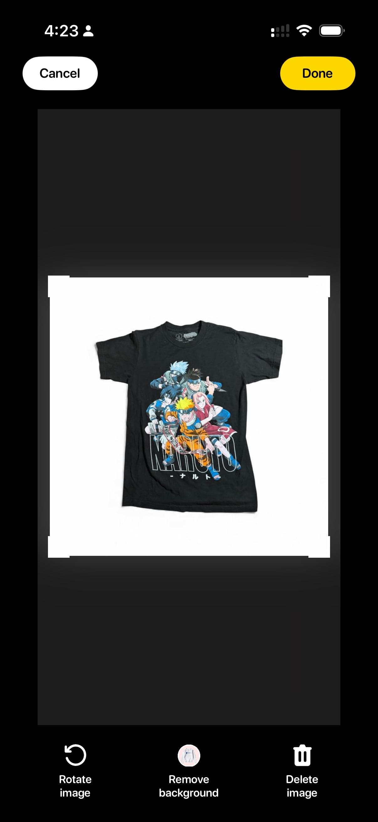 Vintage 2002 Naruto Shonen Jump T-Shirt Entire Cast Black - Thumbnail 4