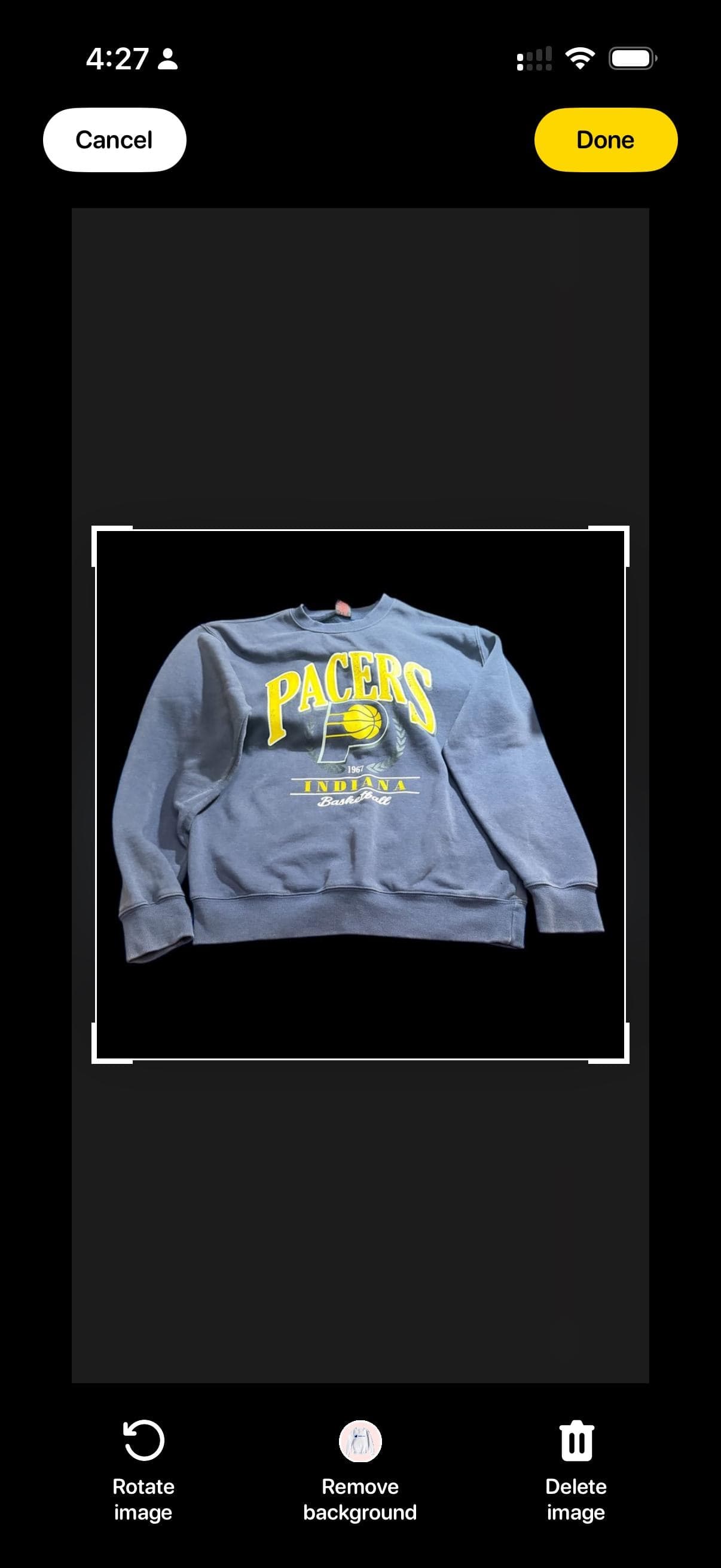 Vintage 1990s Indiana Pacers NBA Graphic Crewneck Sweatshirt - Image 1
