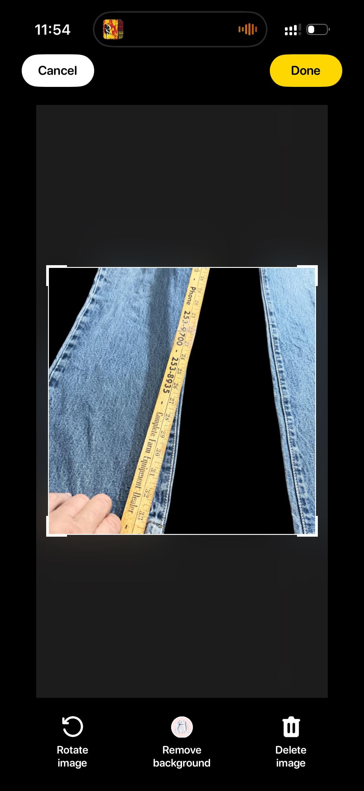 Vintage Levi’s Jeans Men’s Straight Leg Blue Denim w34” x l33” - Thumbnail 5