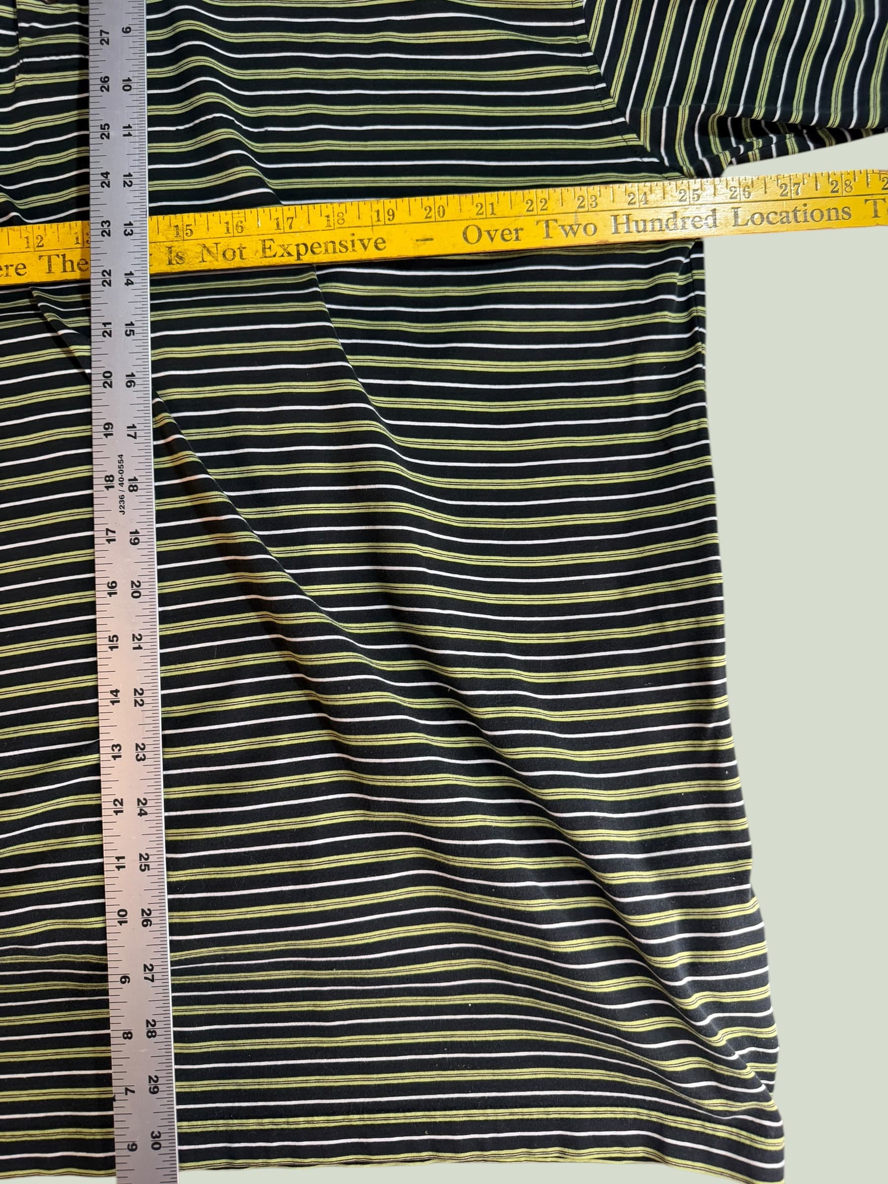 Pebble Beach Men’s Golf Polo – Green/Black Stripes – Classic Fit - Thumbnail 6