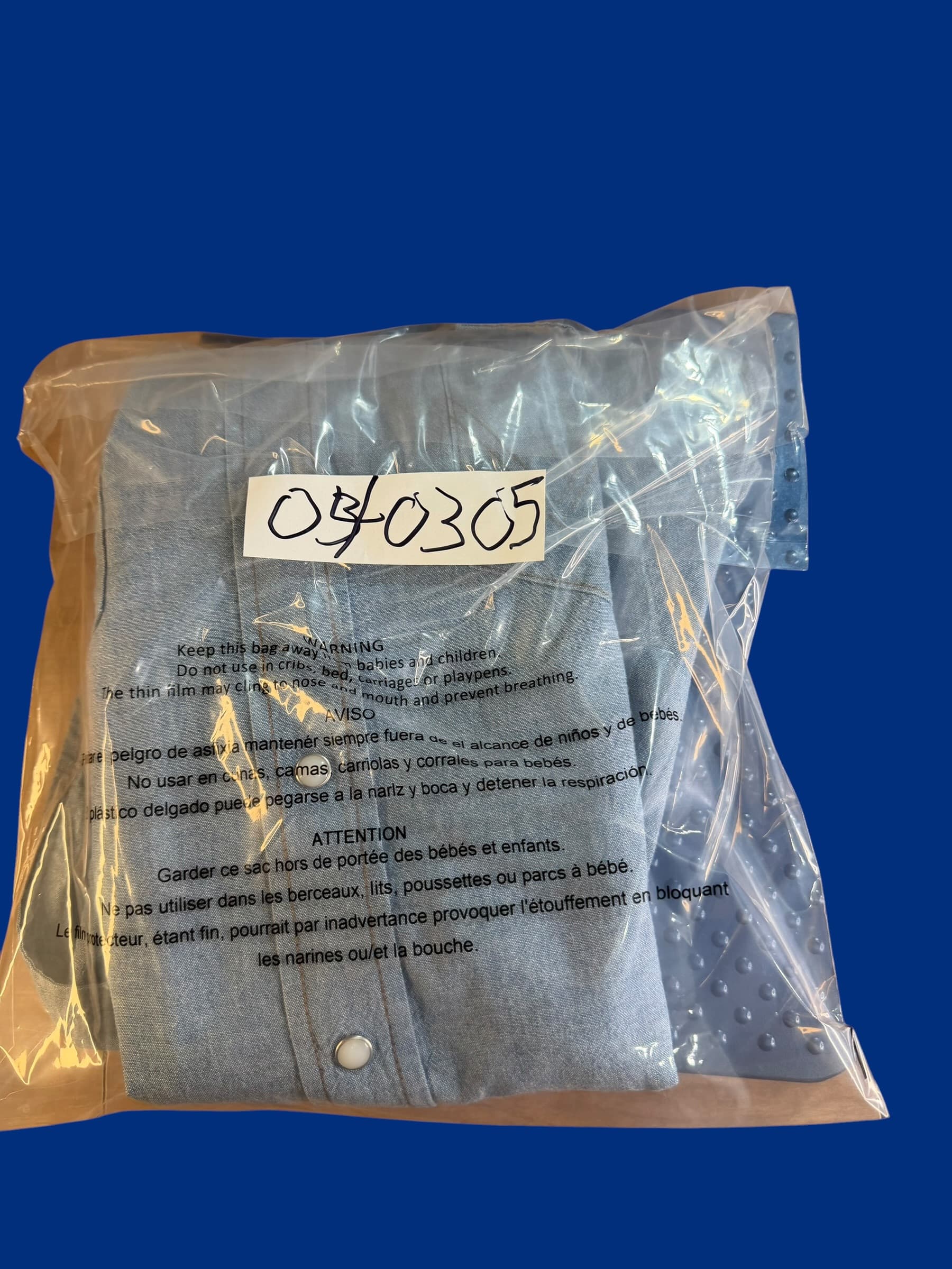 Wrangler Western Pearl Snap Chambray Shirt M Cowboy Boho Vintage Style Denim (65 - Thumbnail 6