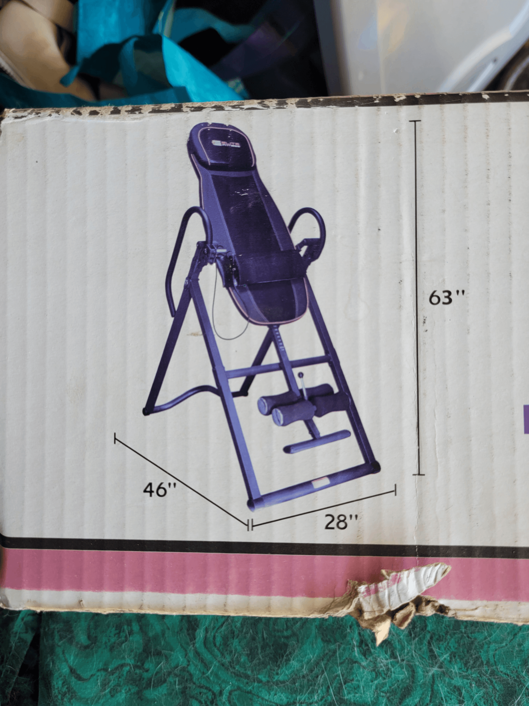 Adjustable Height and Angles Inversion Table** Good Condition**Has Massage Heat and Remote - Image 1