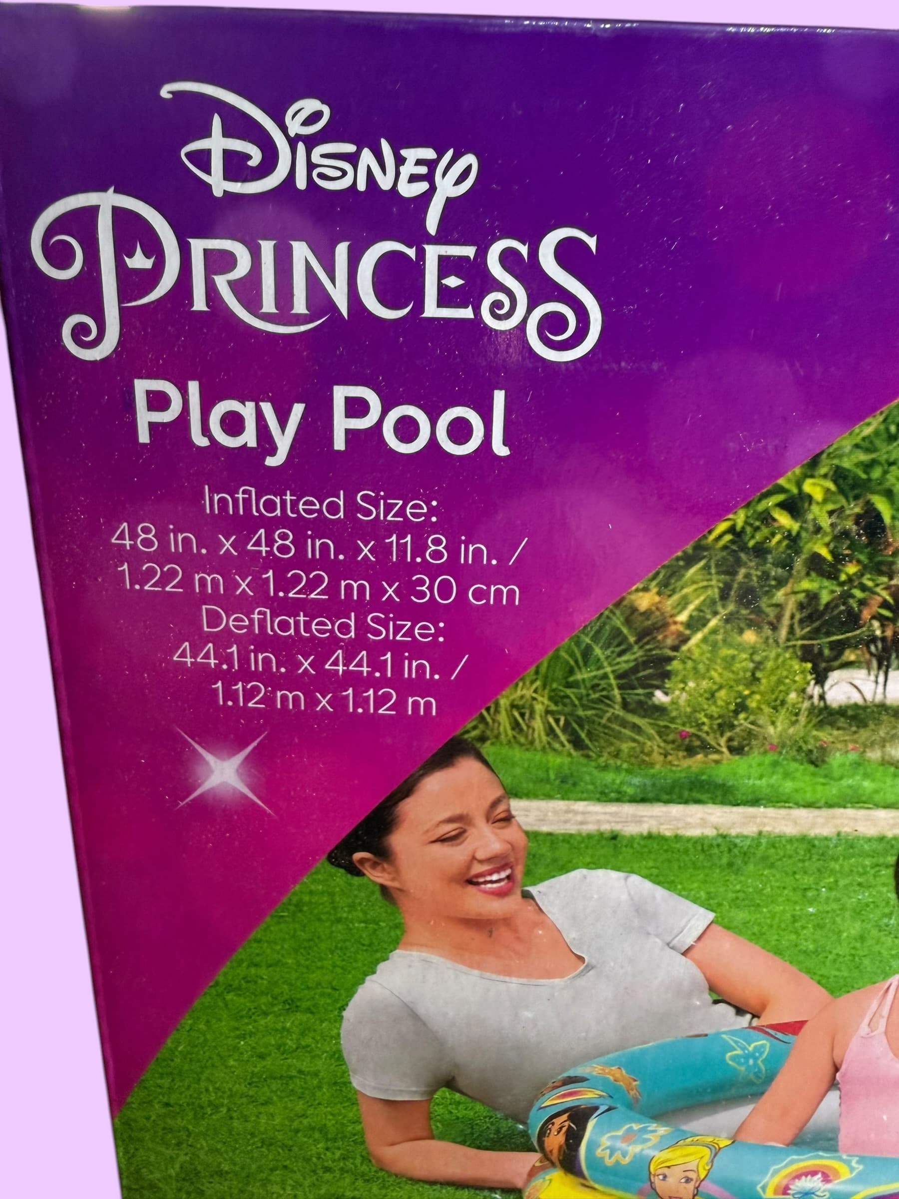 Disney Princess Inflatable Play Pool Bestway 48in Kids Toddler Summer Outdoor - Thumbnail 3