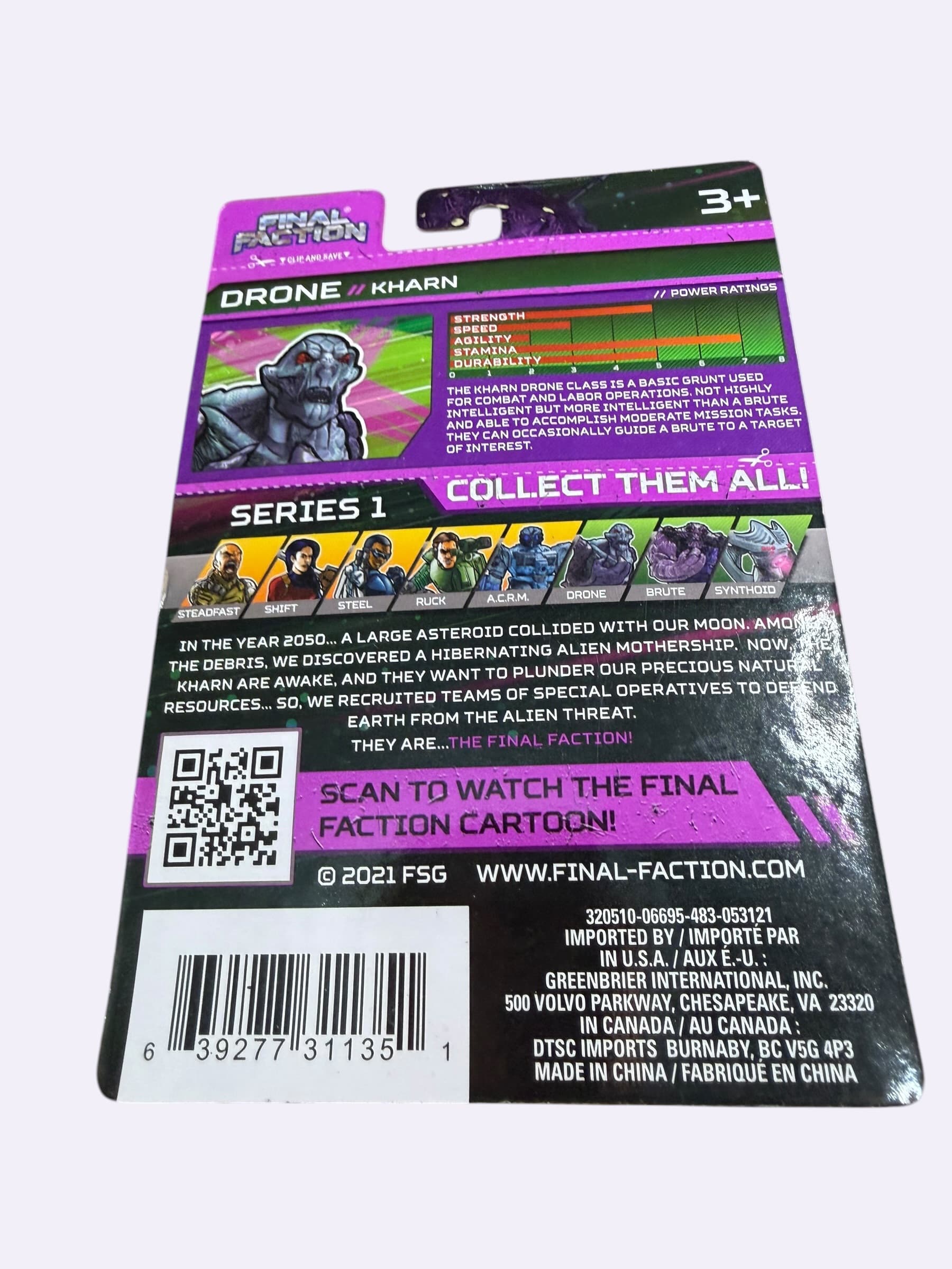 Final Faction Kharn Hive Class DRONE Series 1 Action Figure NEW Sealed - Thumbnail 2