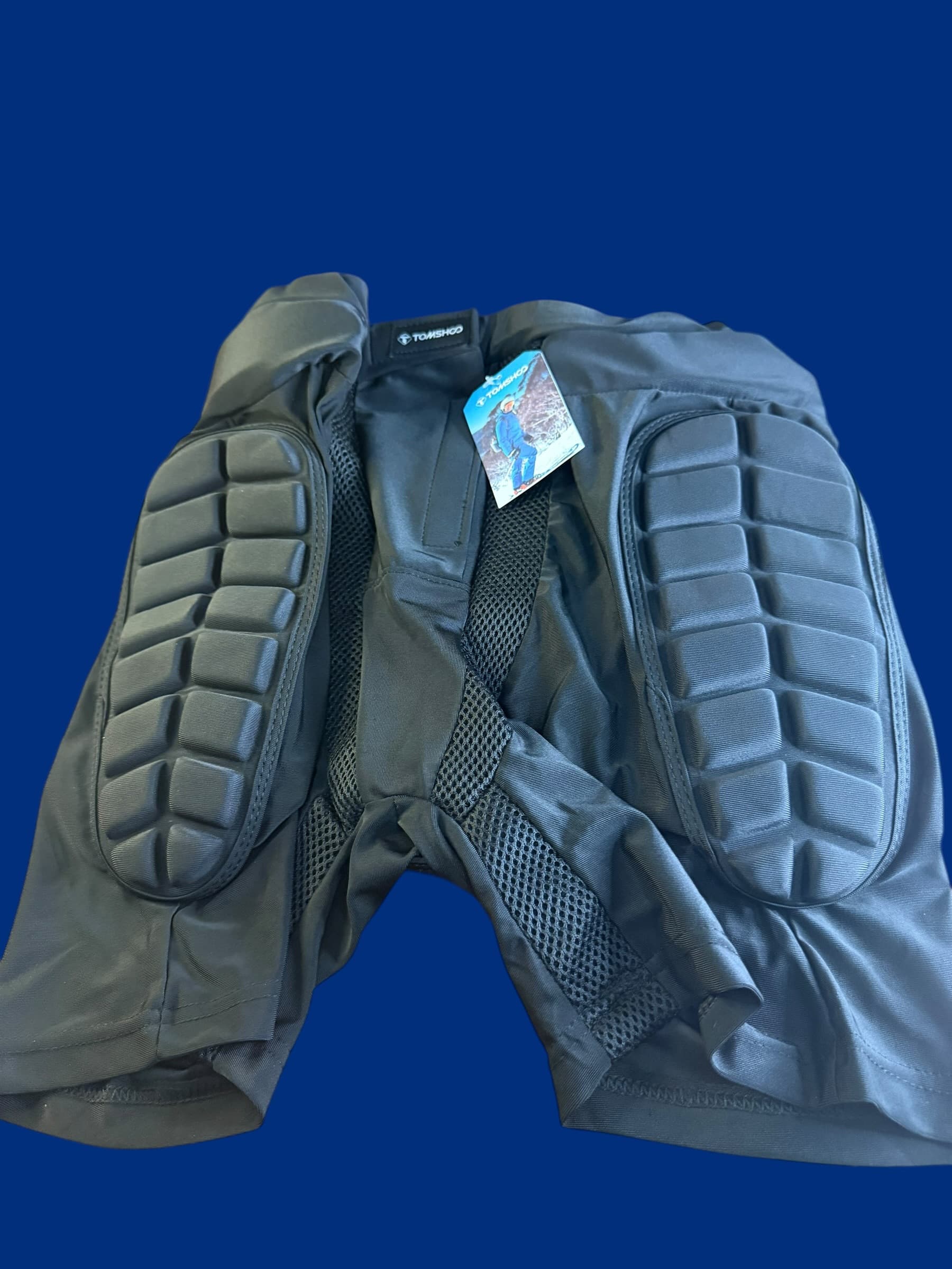 TOMSHOO Protective Padded Shorts Hip Butt Tailbone EVA Snowboard Ski Skate XL - Image 1