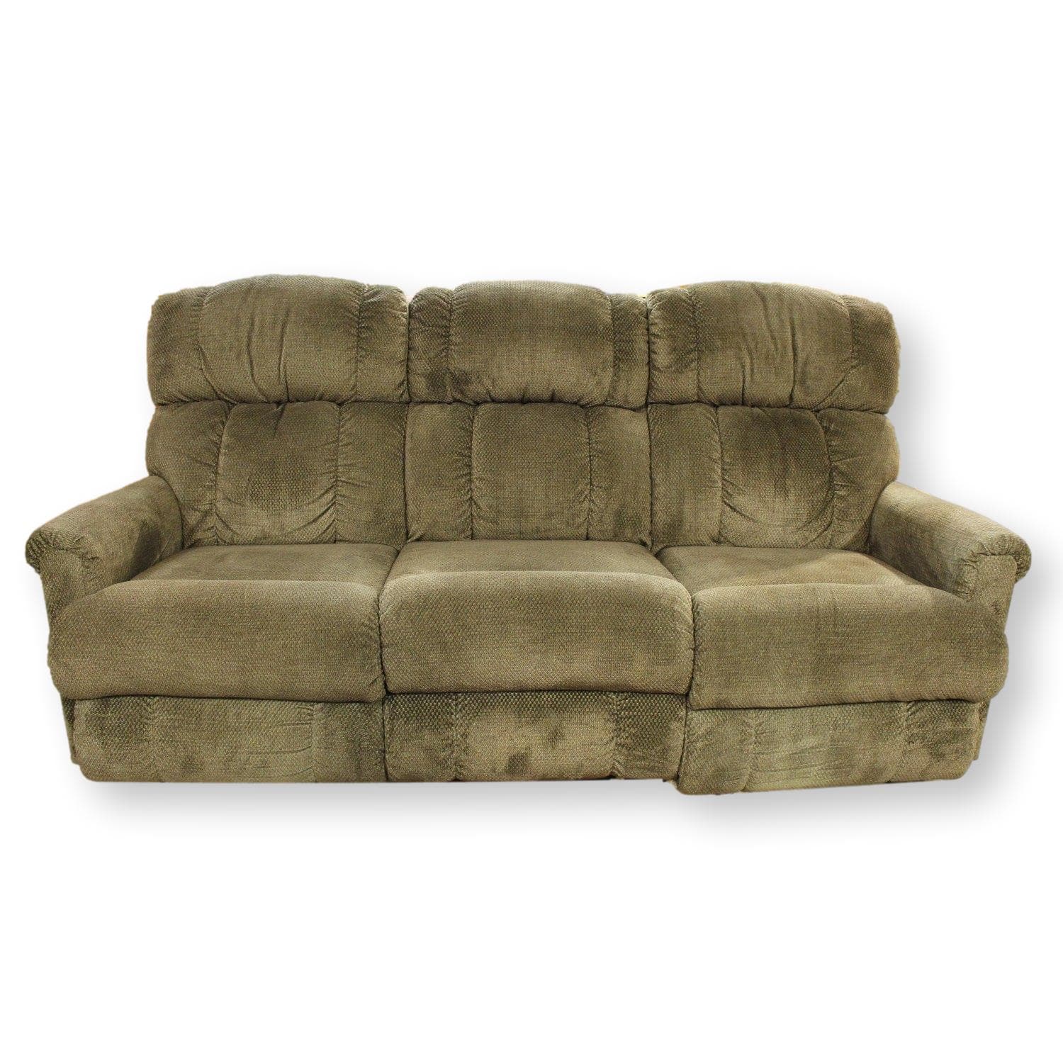 La-Z-Boy Moss Green Dual Reclining Sofa - Moss - Image 1