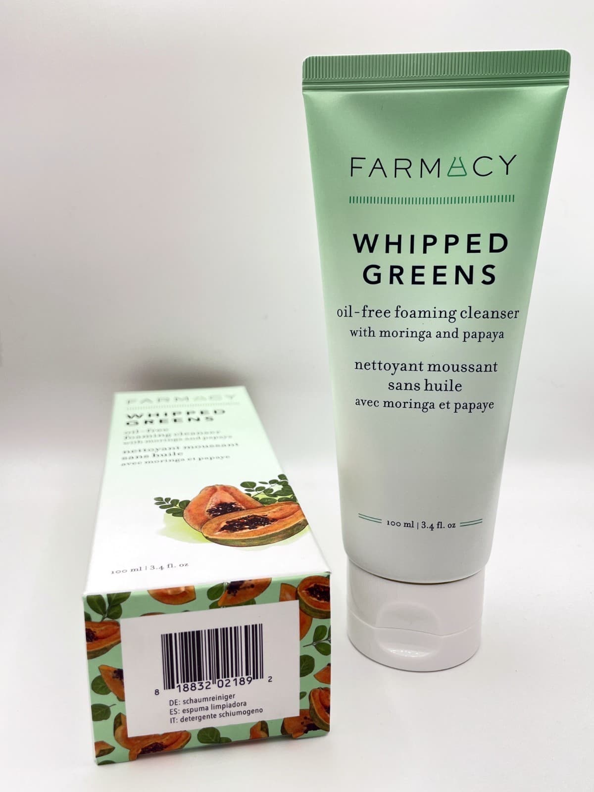 FARMACY WHIPPED GREENS Oil-Free Foaming Cleanser with Moringa and Papaya (100ml) - Thumbnail 5