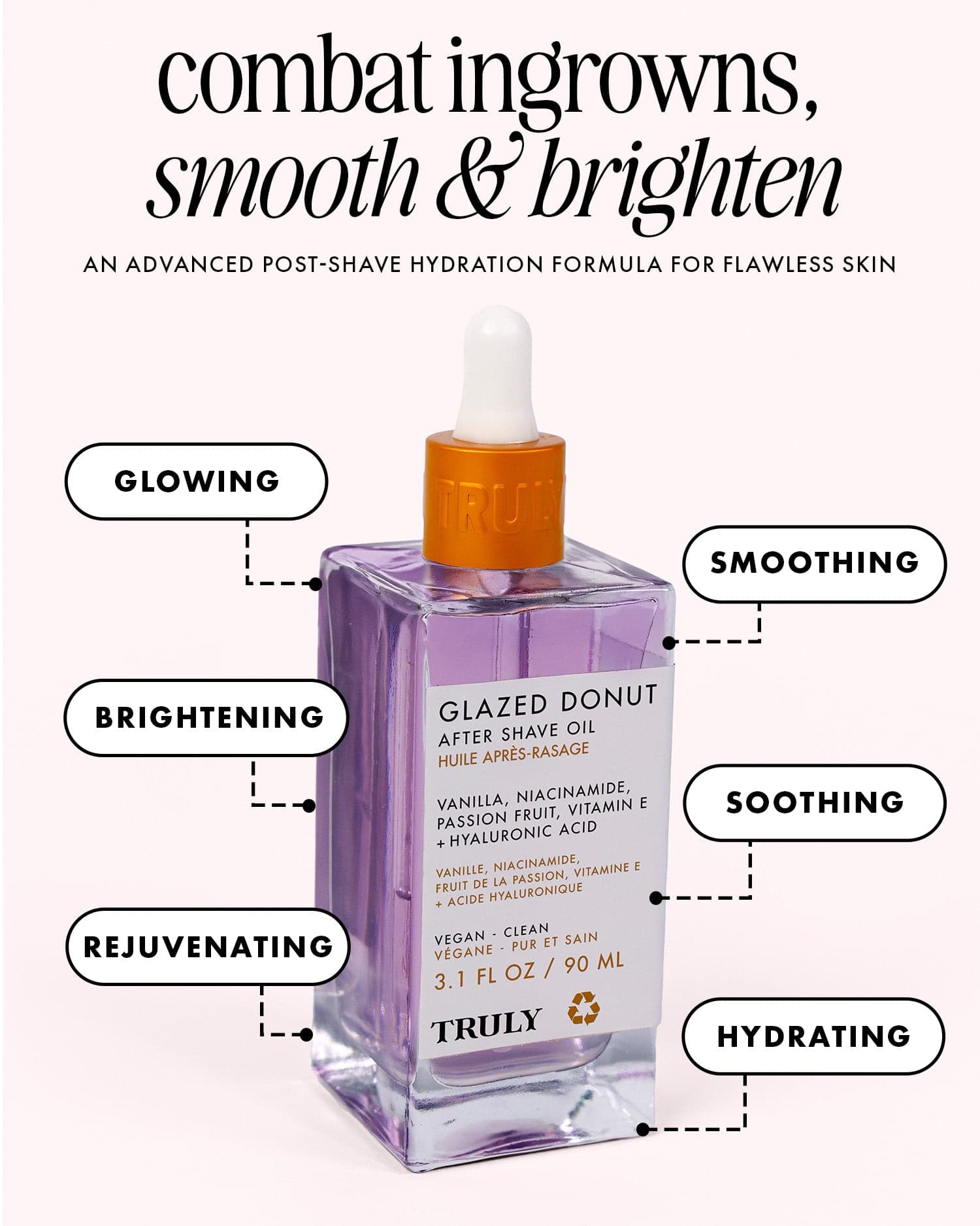 Truly Beauty, Glazed Donut After Shave Oil, 3.1 Fl Oz (90 Ml) - Thumbnail 4