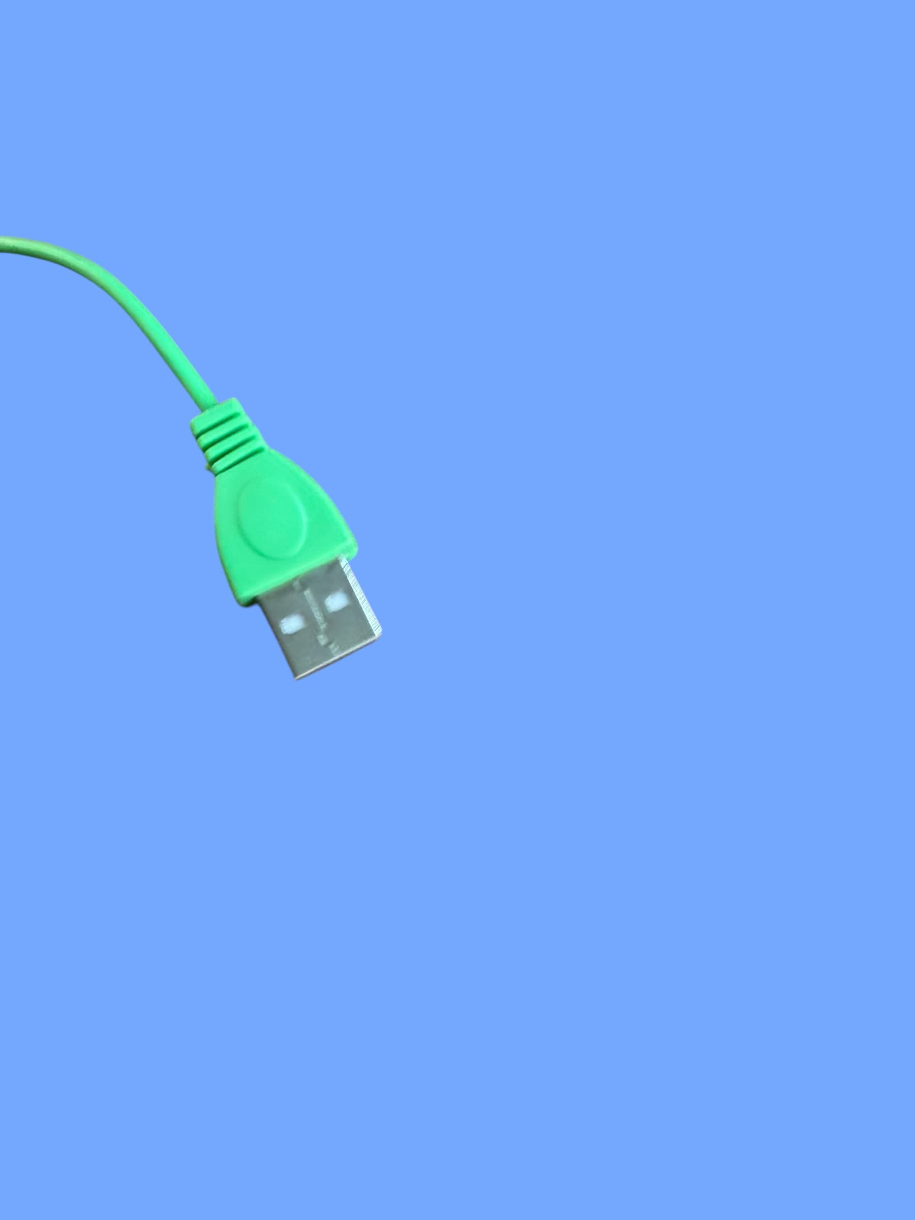 USB-A to USB-B Printer Cable Green Inline Adapter Junction Box Short Cord Used - Thumbnail 4