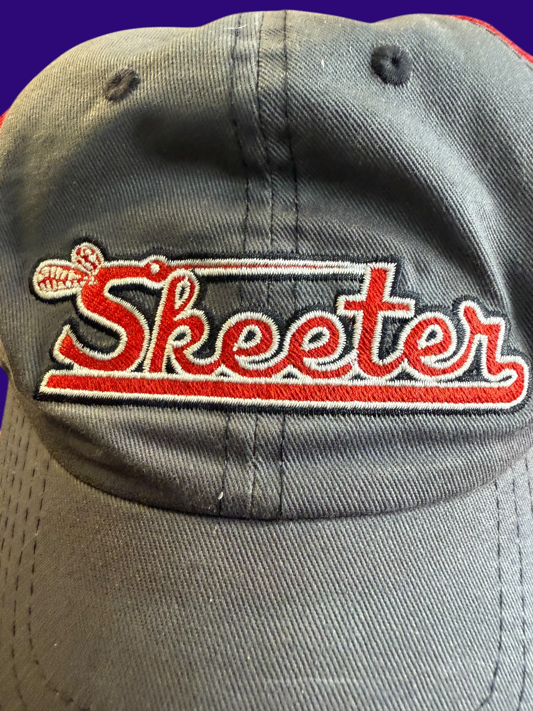 Vintage Skeeter Boats Trucker Hat K-Products Gray Red Mesh Fishing Snapback Cap - Thumbnail 2